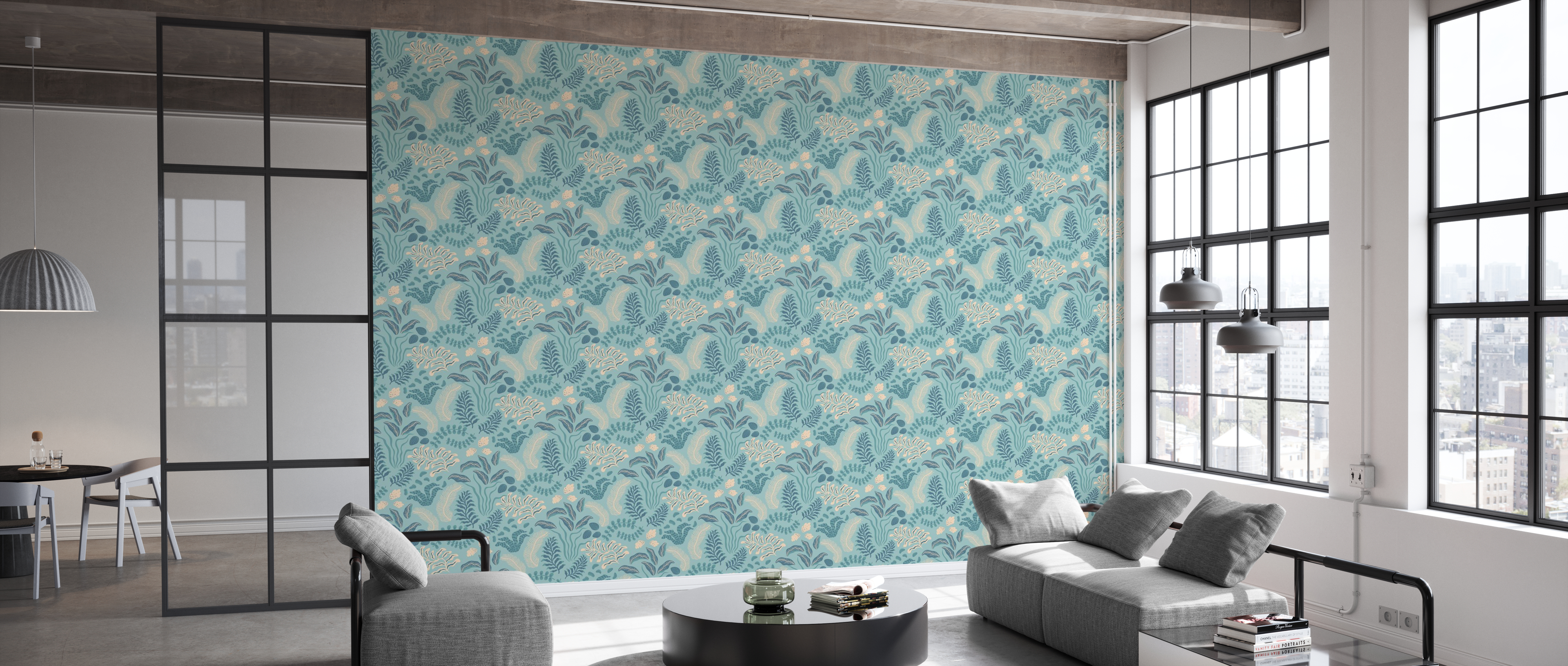 Tapet sonja blue, photowall 