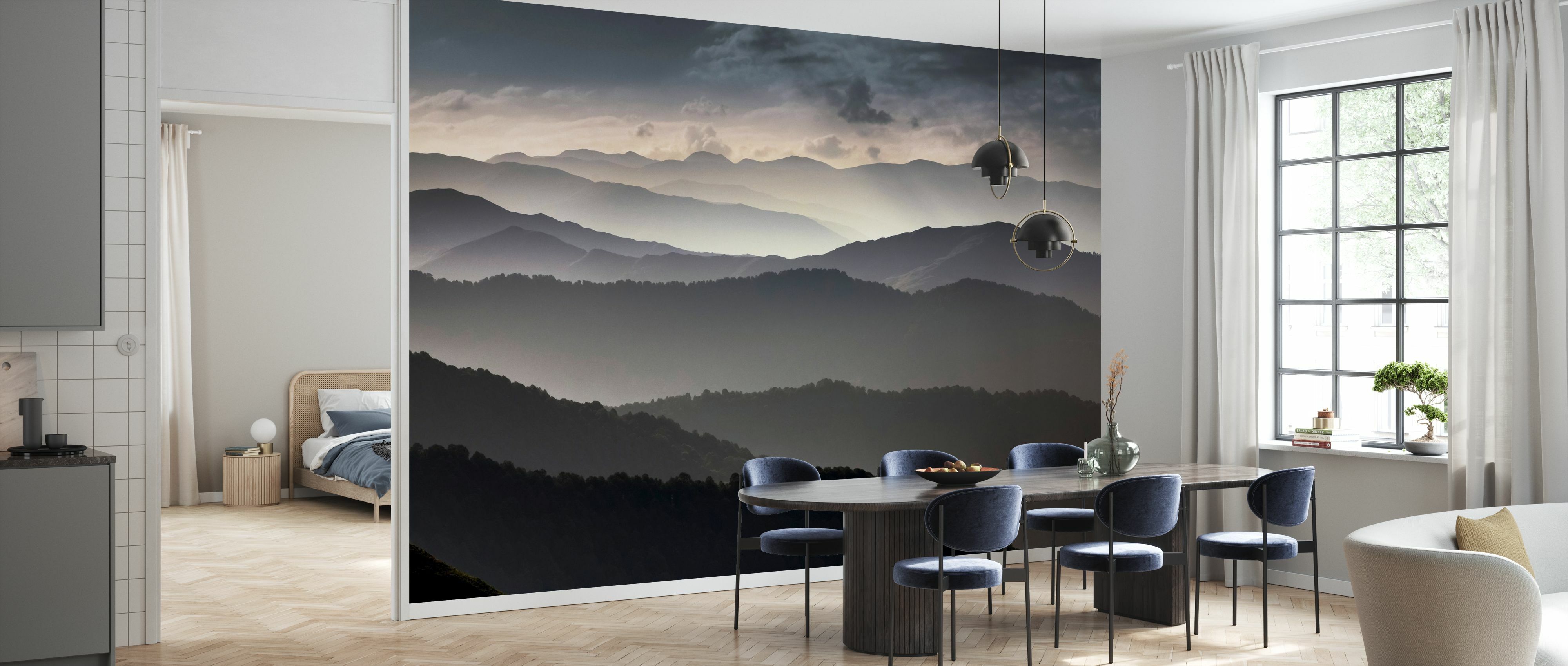 Fototapet mountains at dusk, personalizat, photowall 