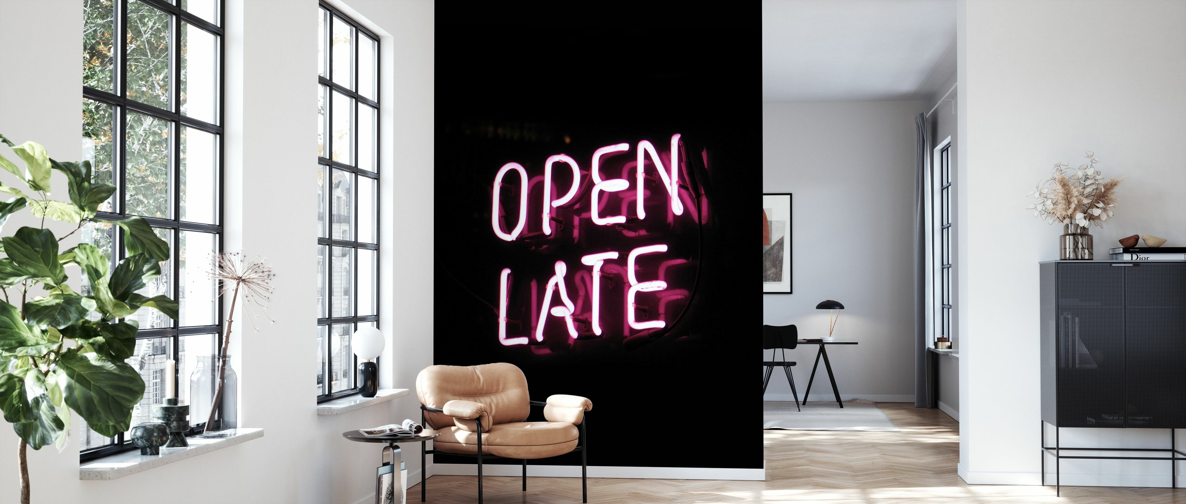 Tapet open late, photowall 
