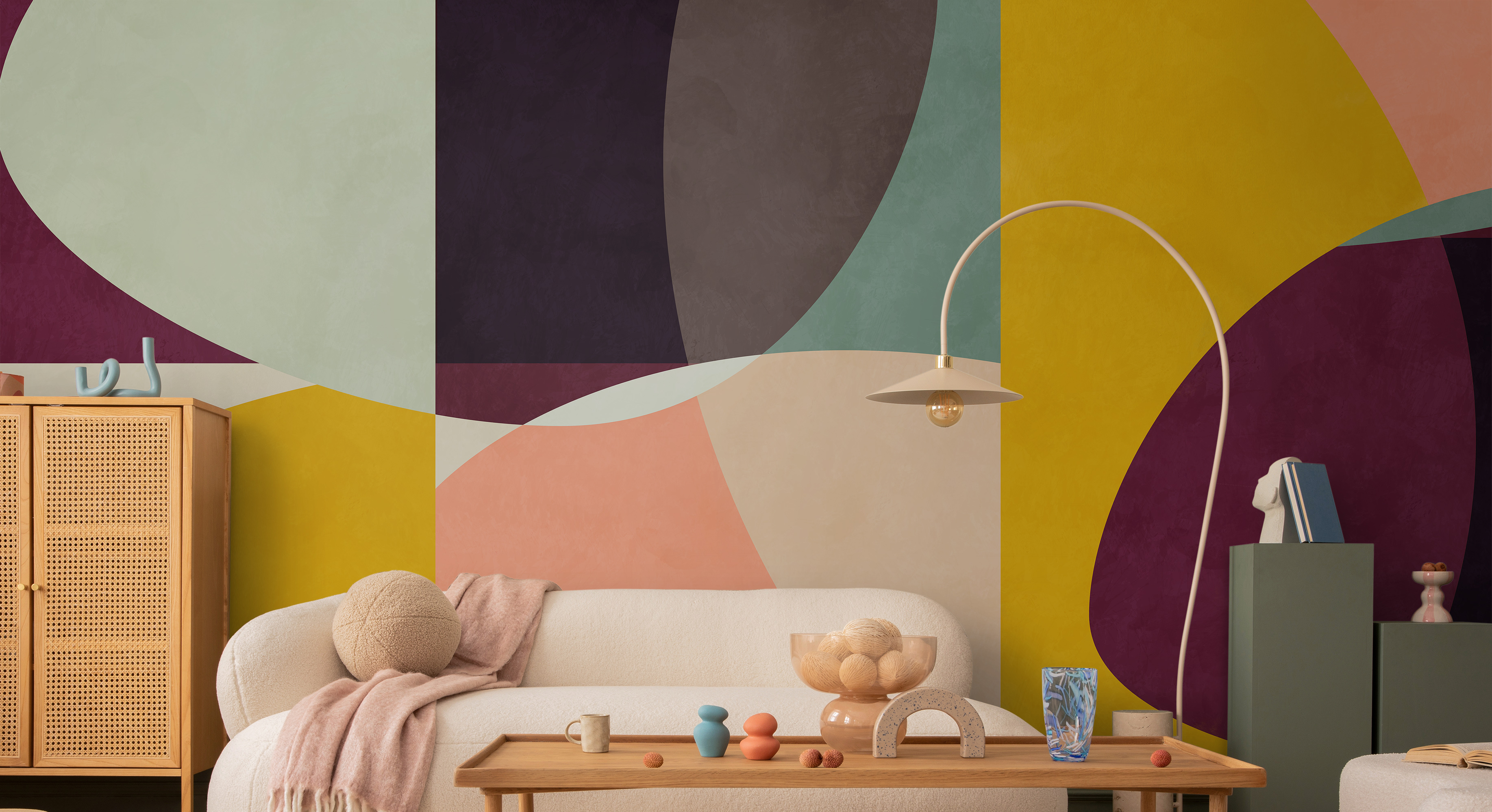 Tapet circles mid century vi, photowall 