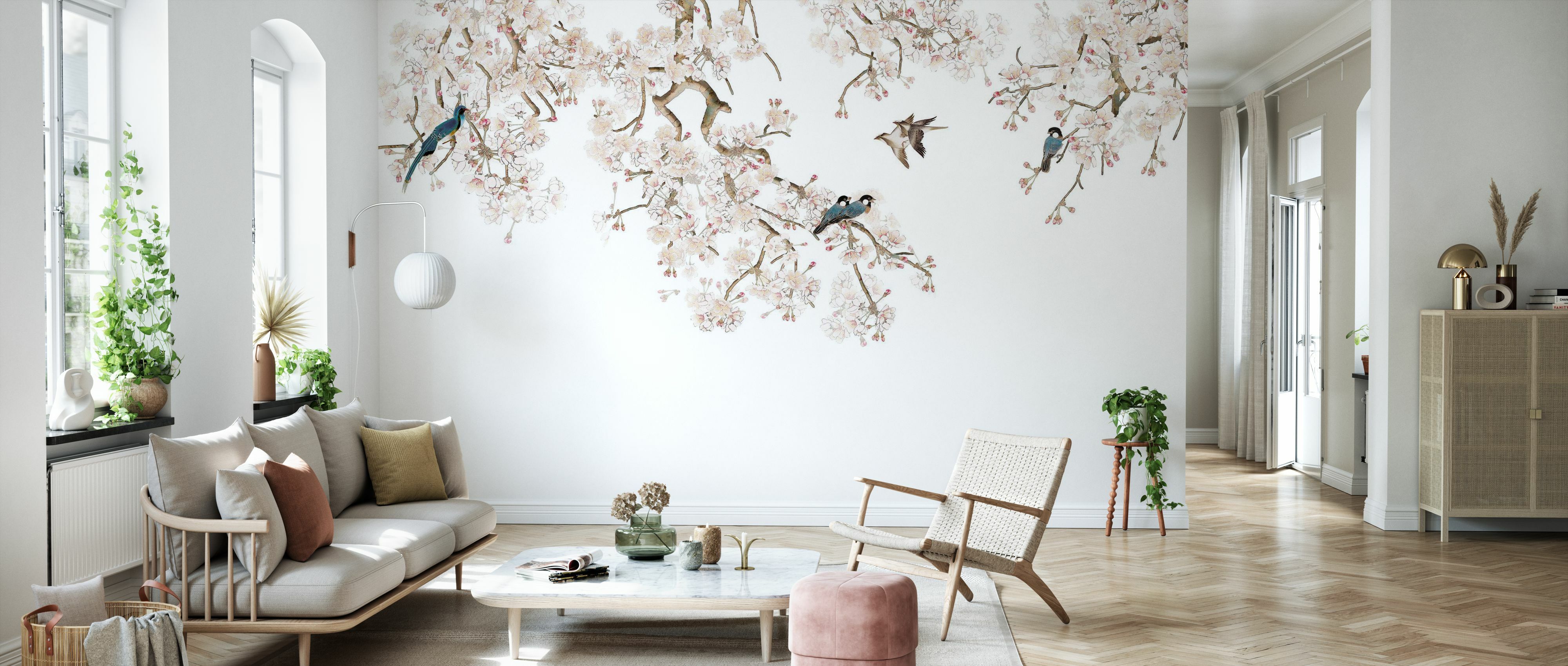 Tapet birds hangout, photowall 