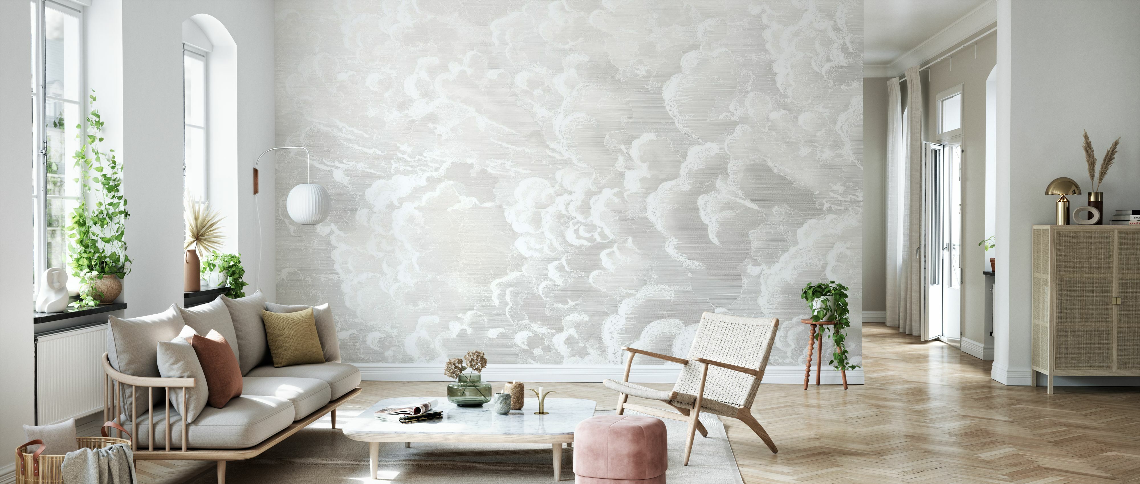 Tapet cradled in clouds, pastel, photowall 