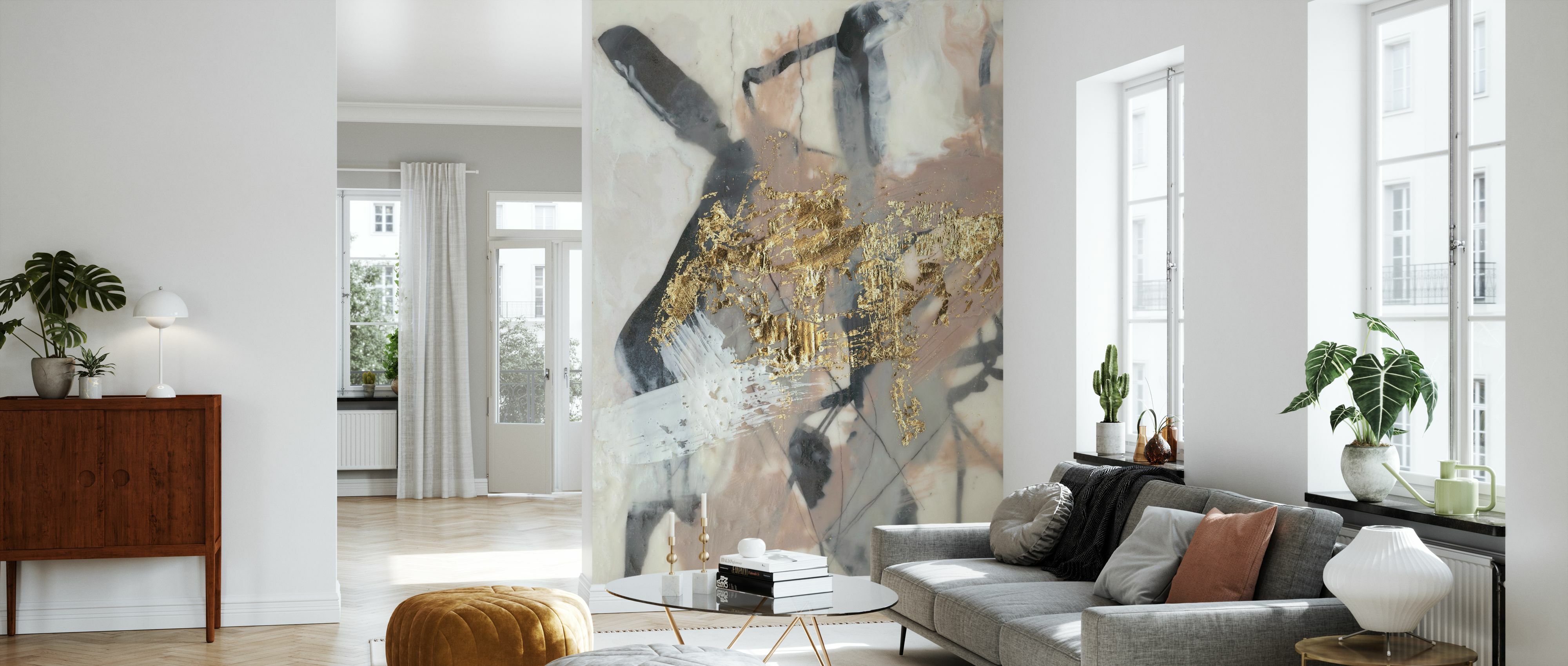 Tapet golden blush, photowall 