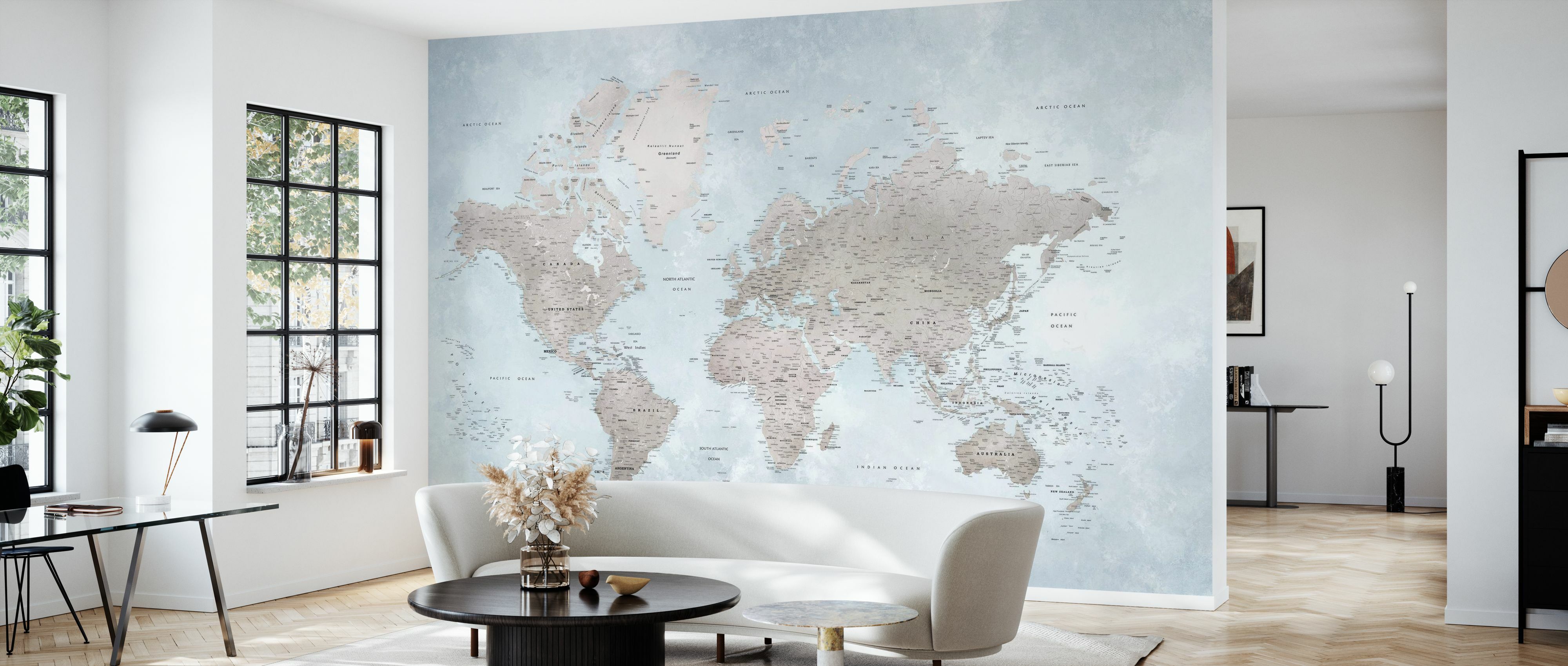 Tapet world map, bright, photowall 