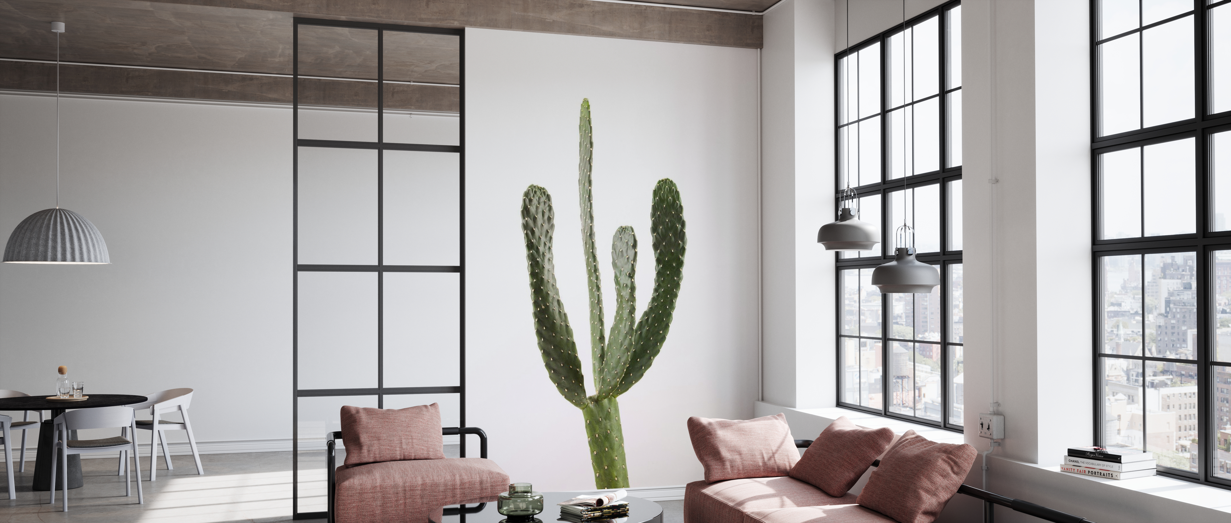 Fototapet Cacti, White, Personalizat, Photowall