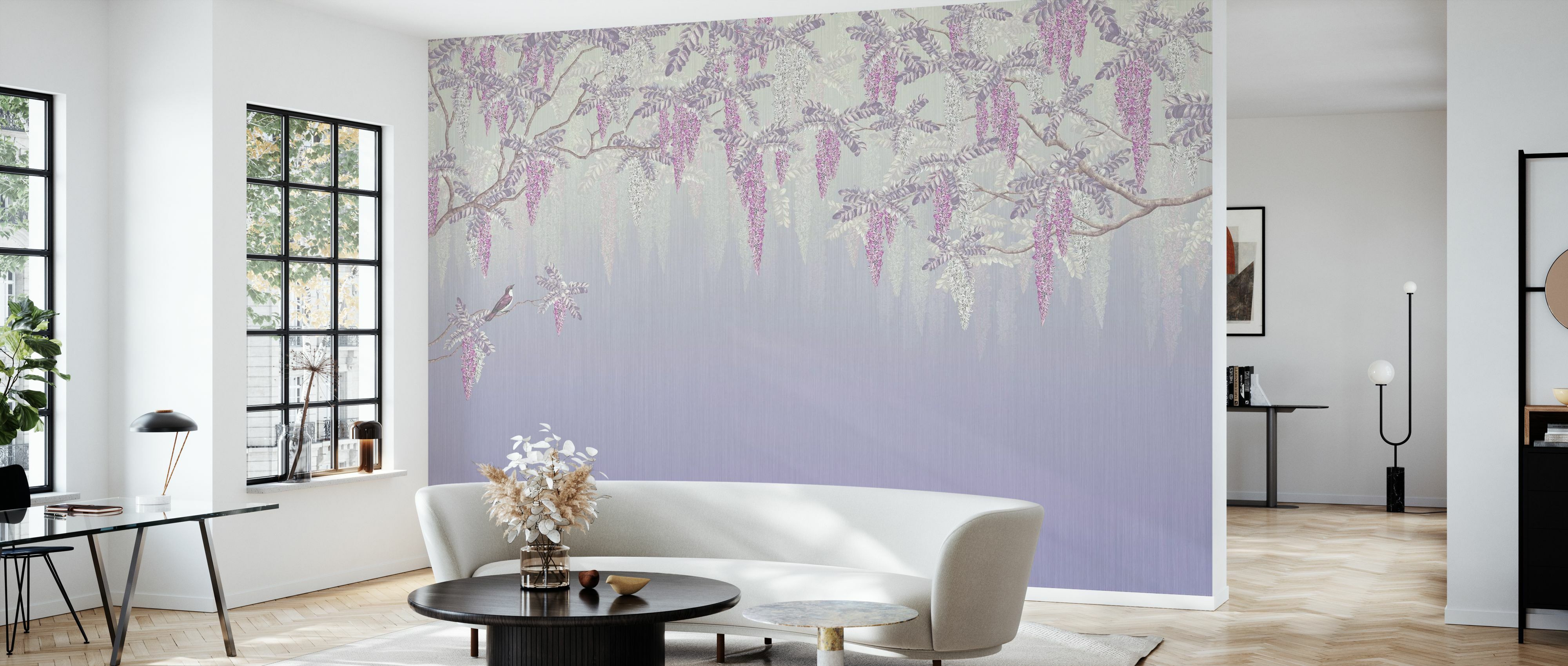 Tapet wisteria, violet, photowall 