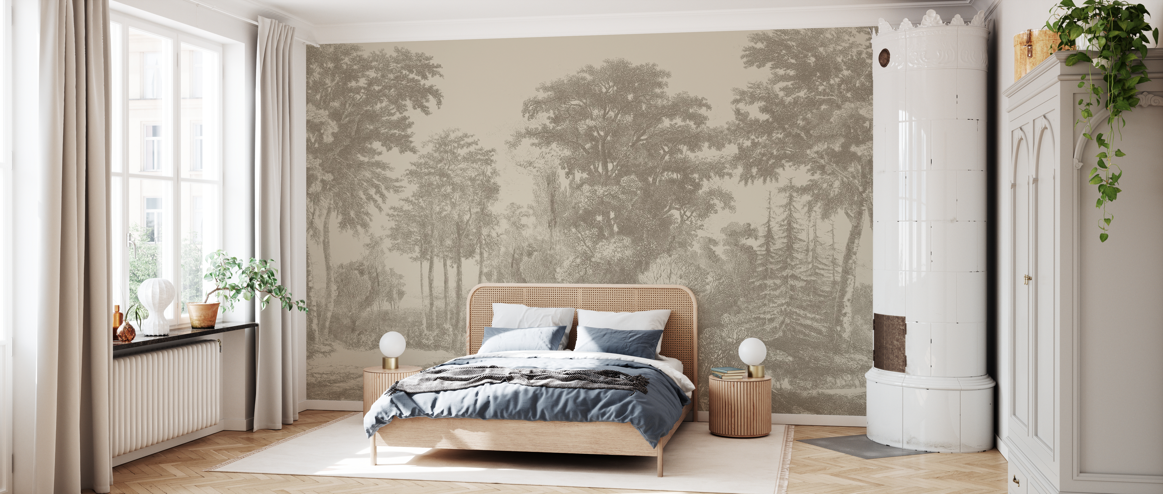 Tapet slow meander, sand, photowall 