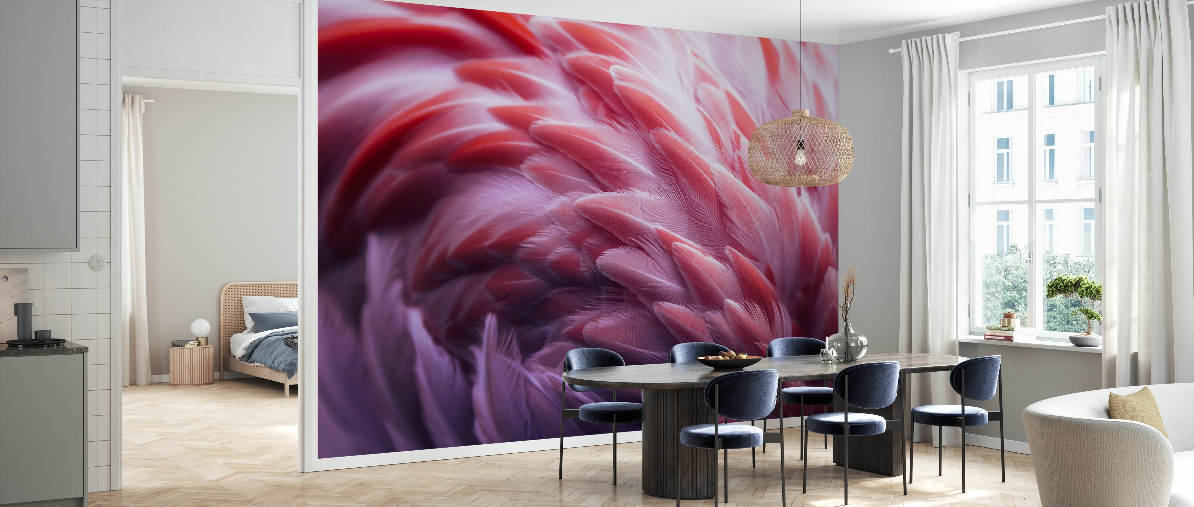 Tapet flamingo, photowall 