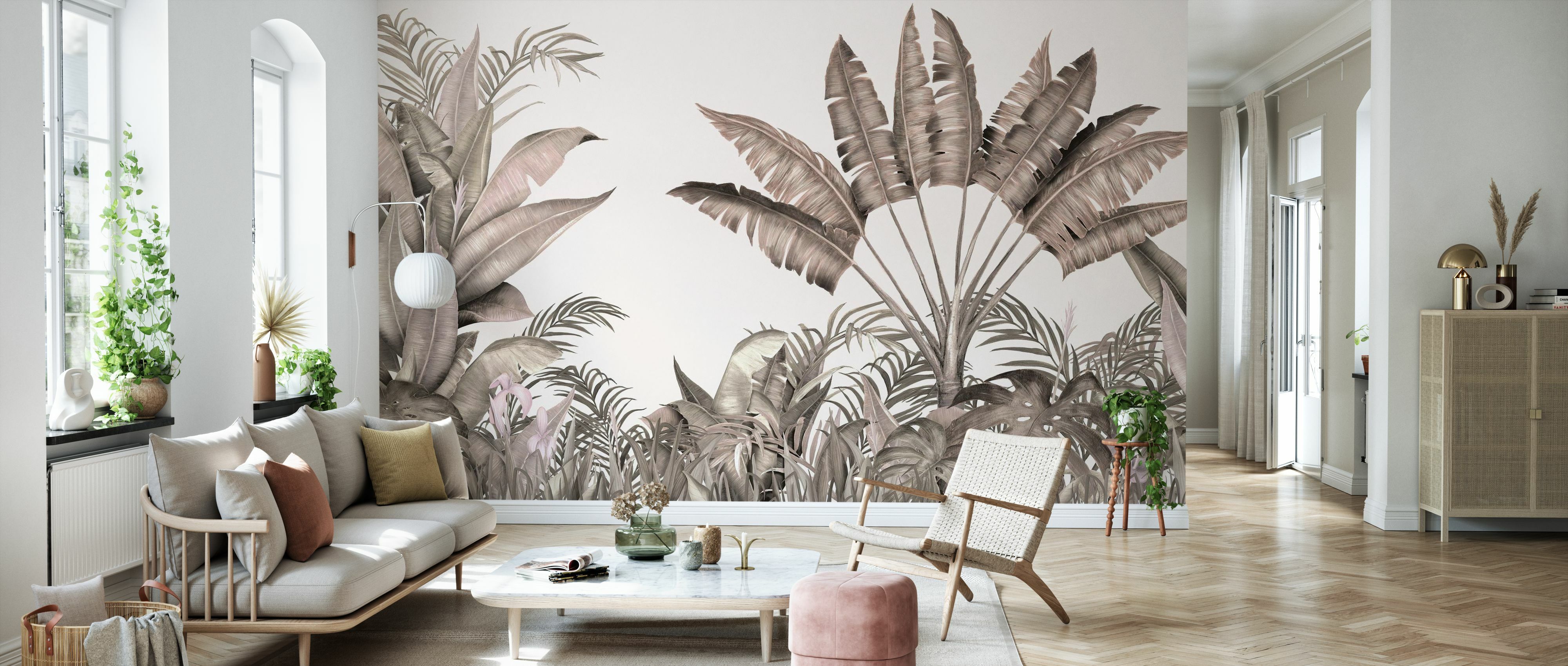 Tapet tropical, humble blush, photowall 
