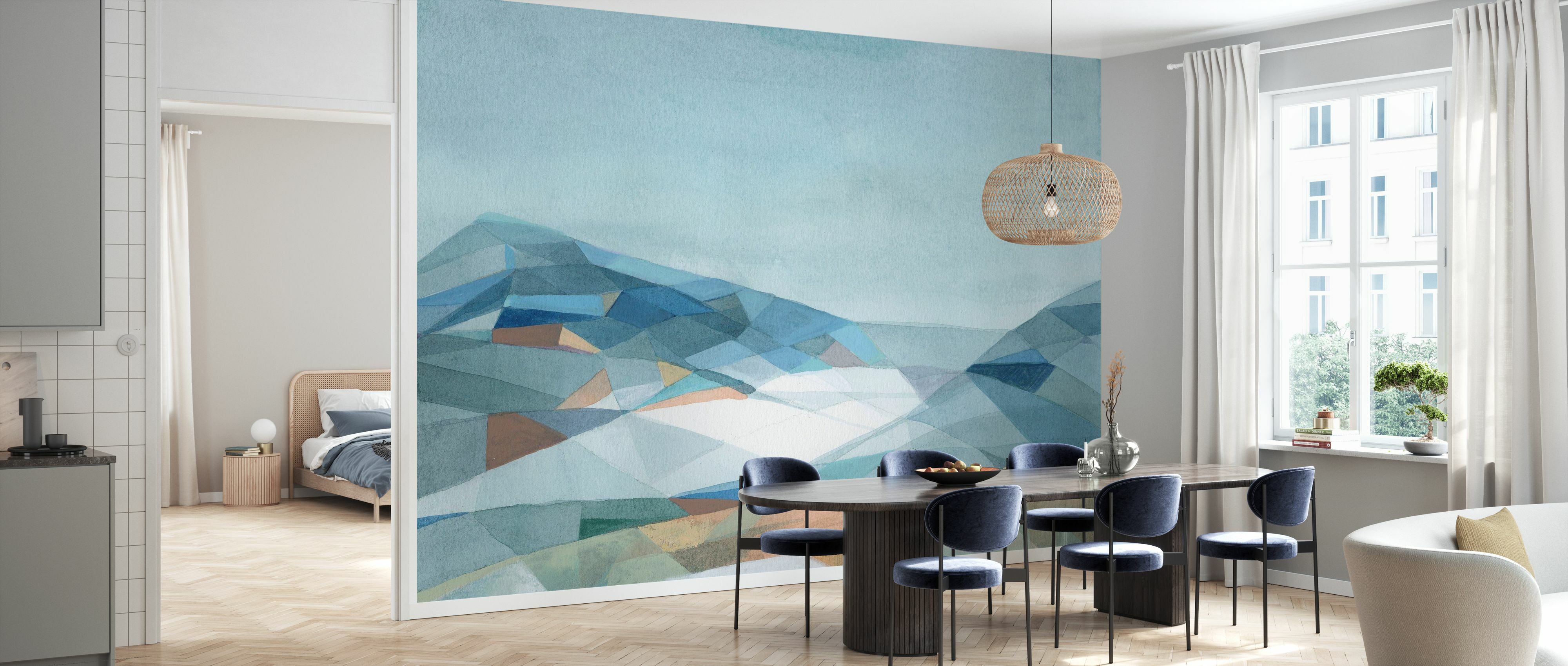 Fototapet geometric mountain, personalizat, photowall 