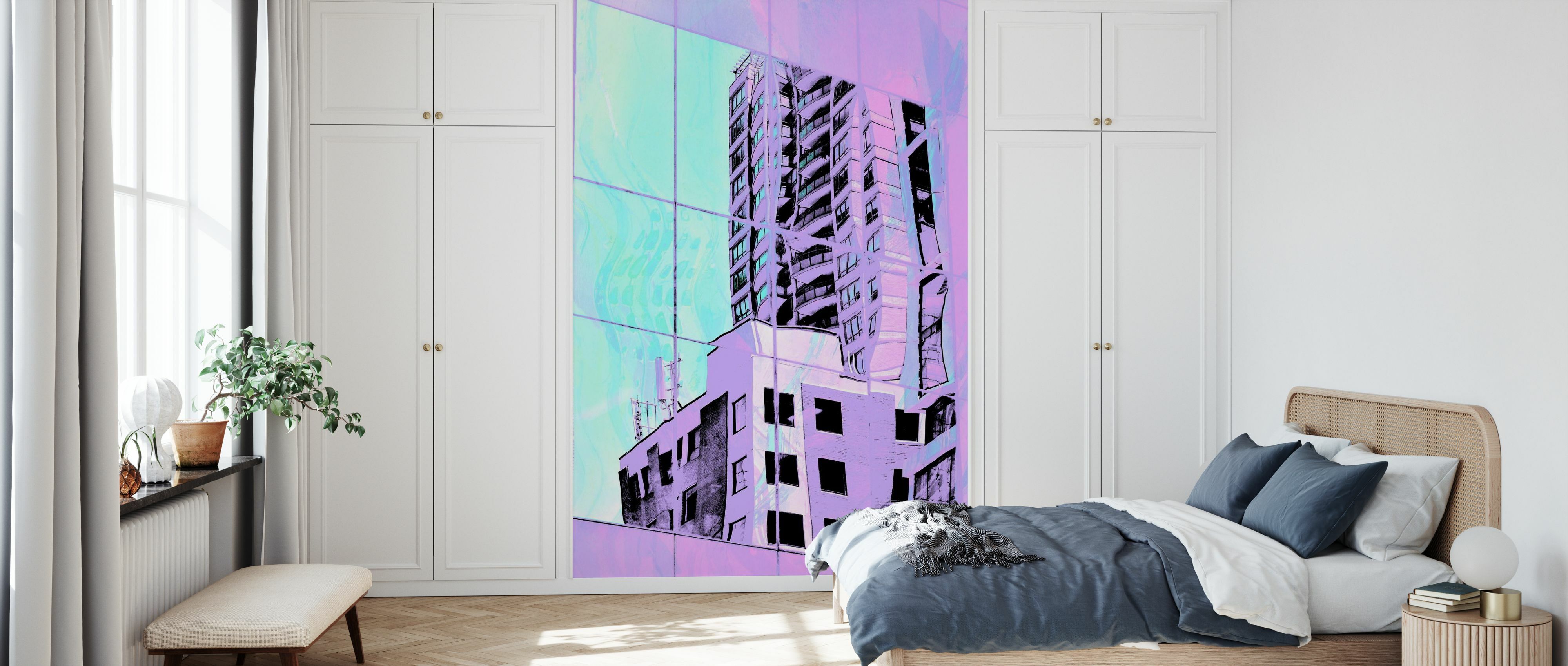 Fototapet urban pastels i, personalizat, photowall 