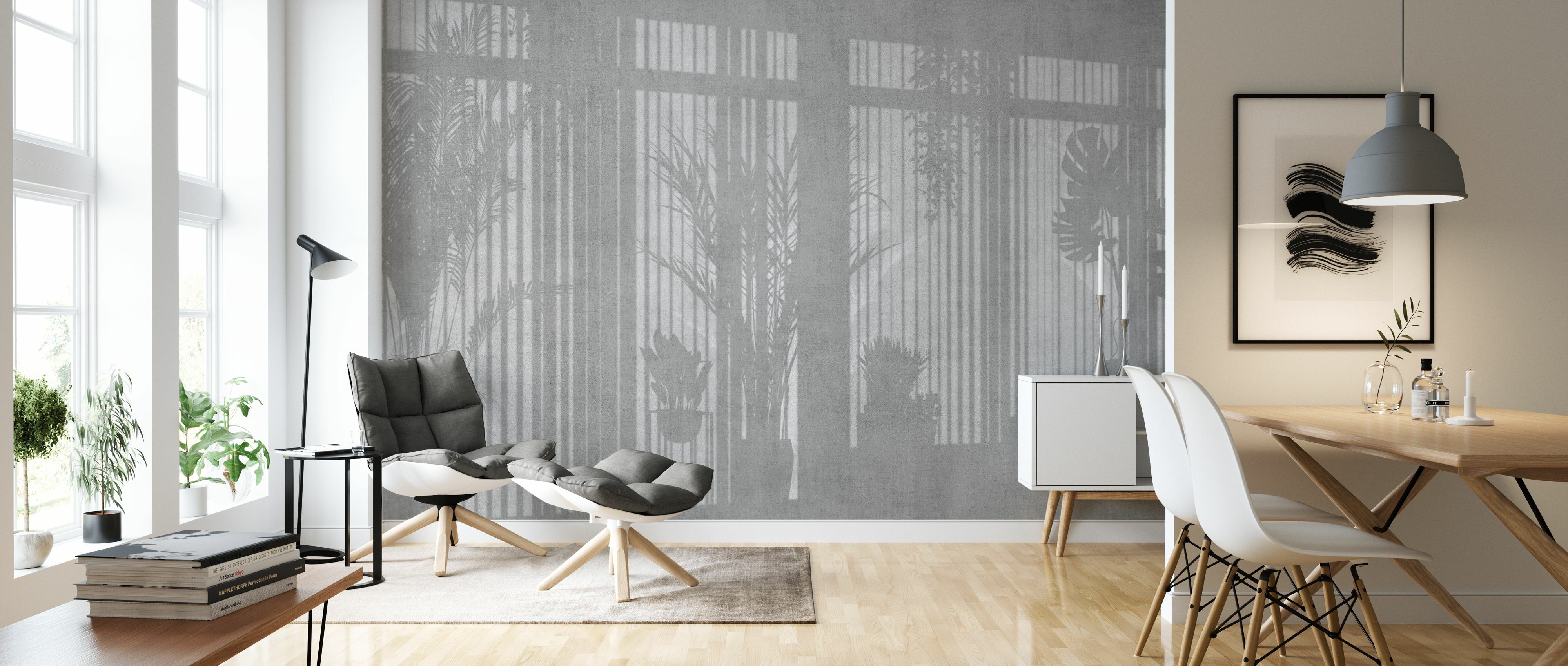 Tapet sunny window, gray, photowall 