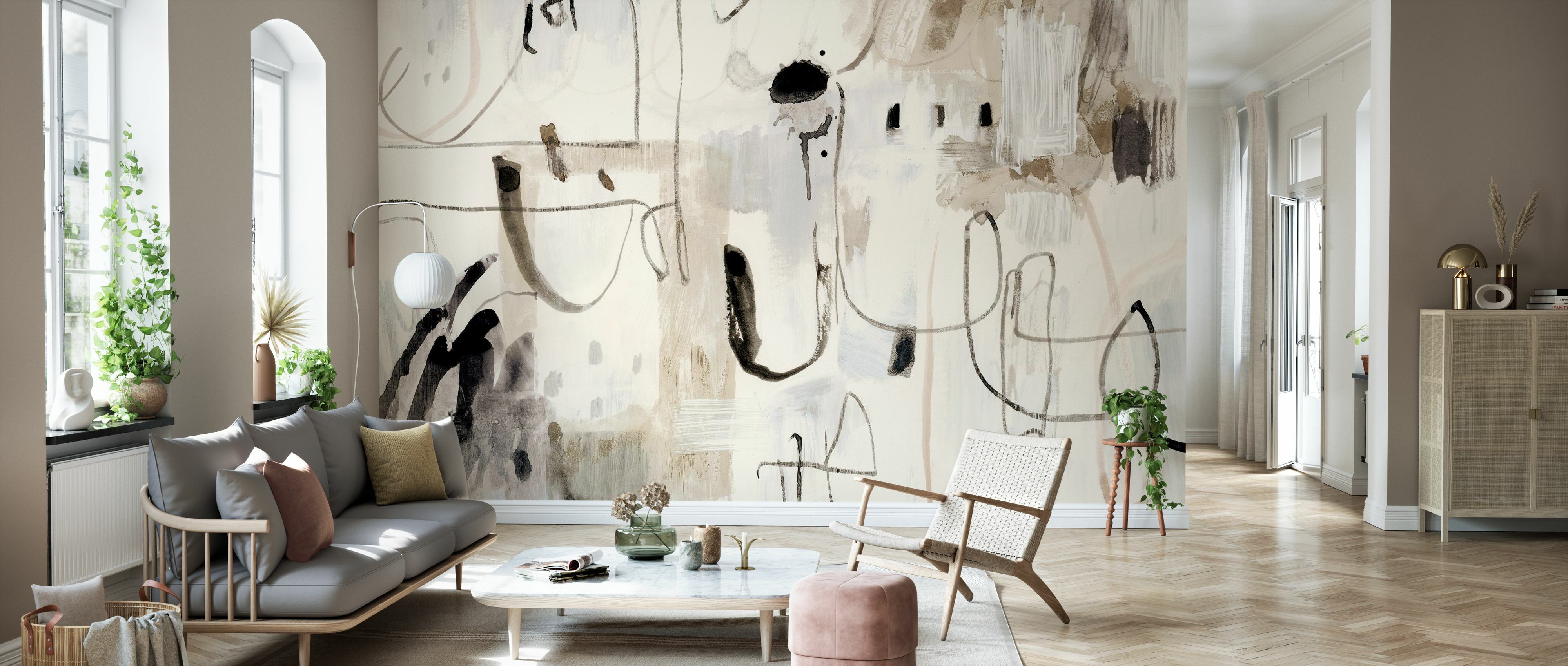 Tapet net neutral, photowall 