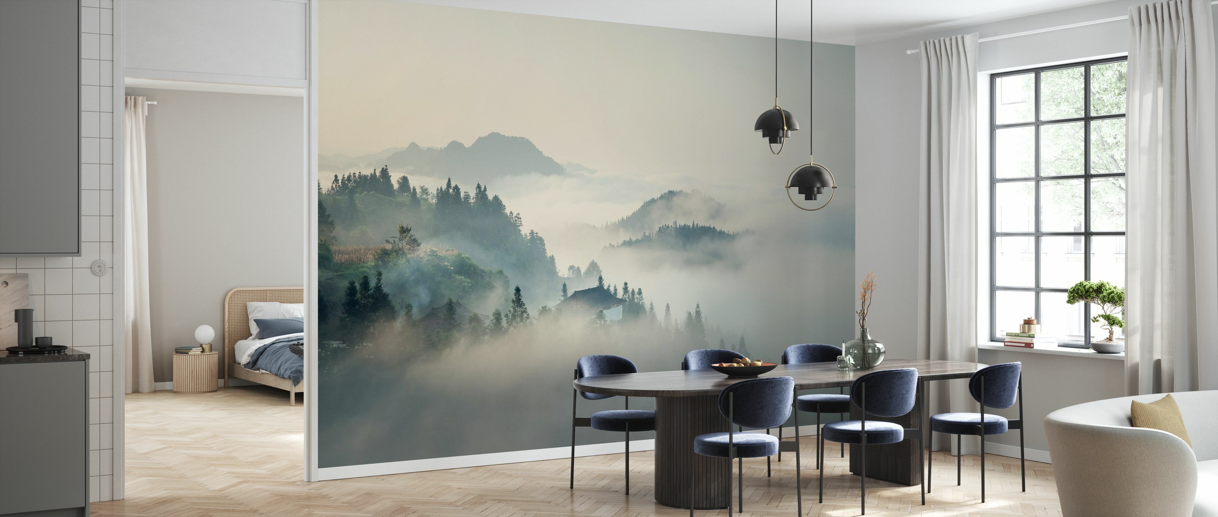 Fototapet Morning Mist on Mountains, Personalizat, Photowall 