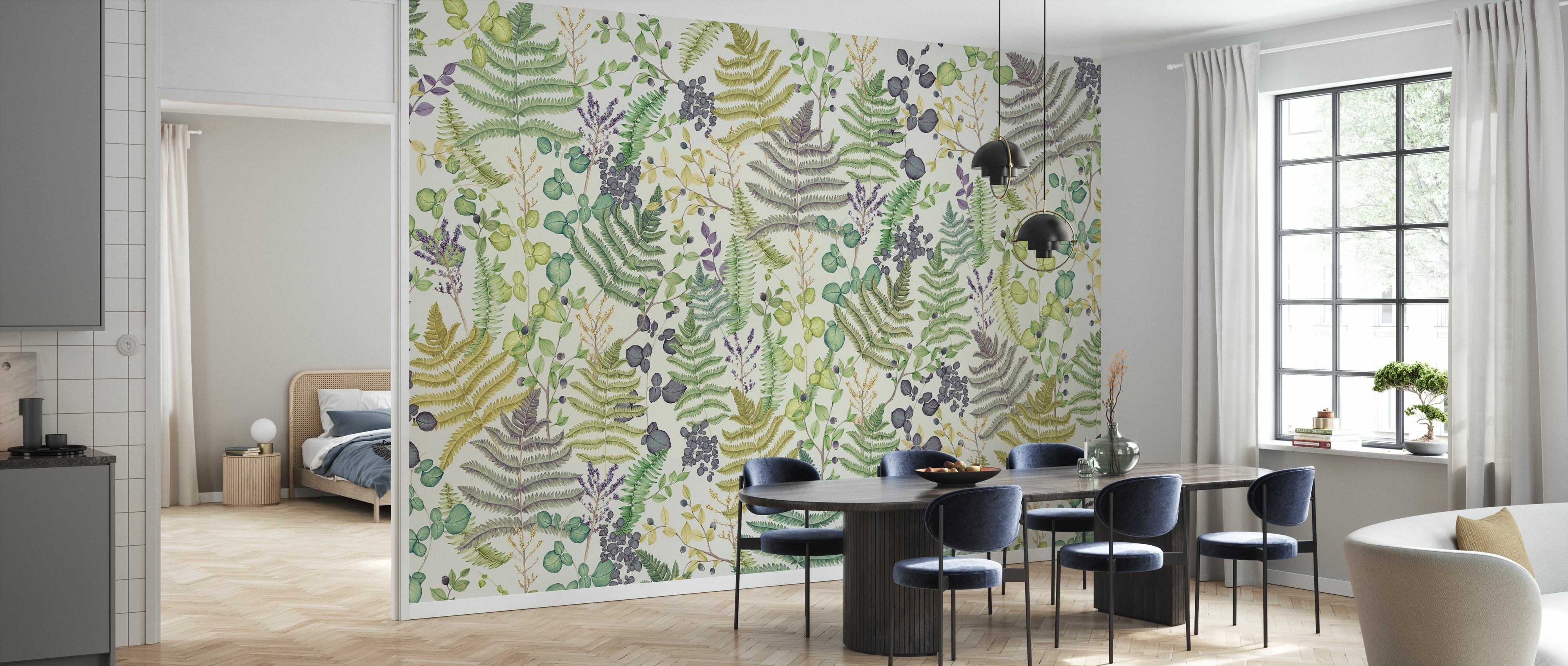Tapet botany leafage, bright, photowall 