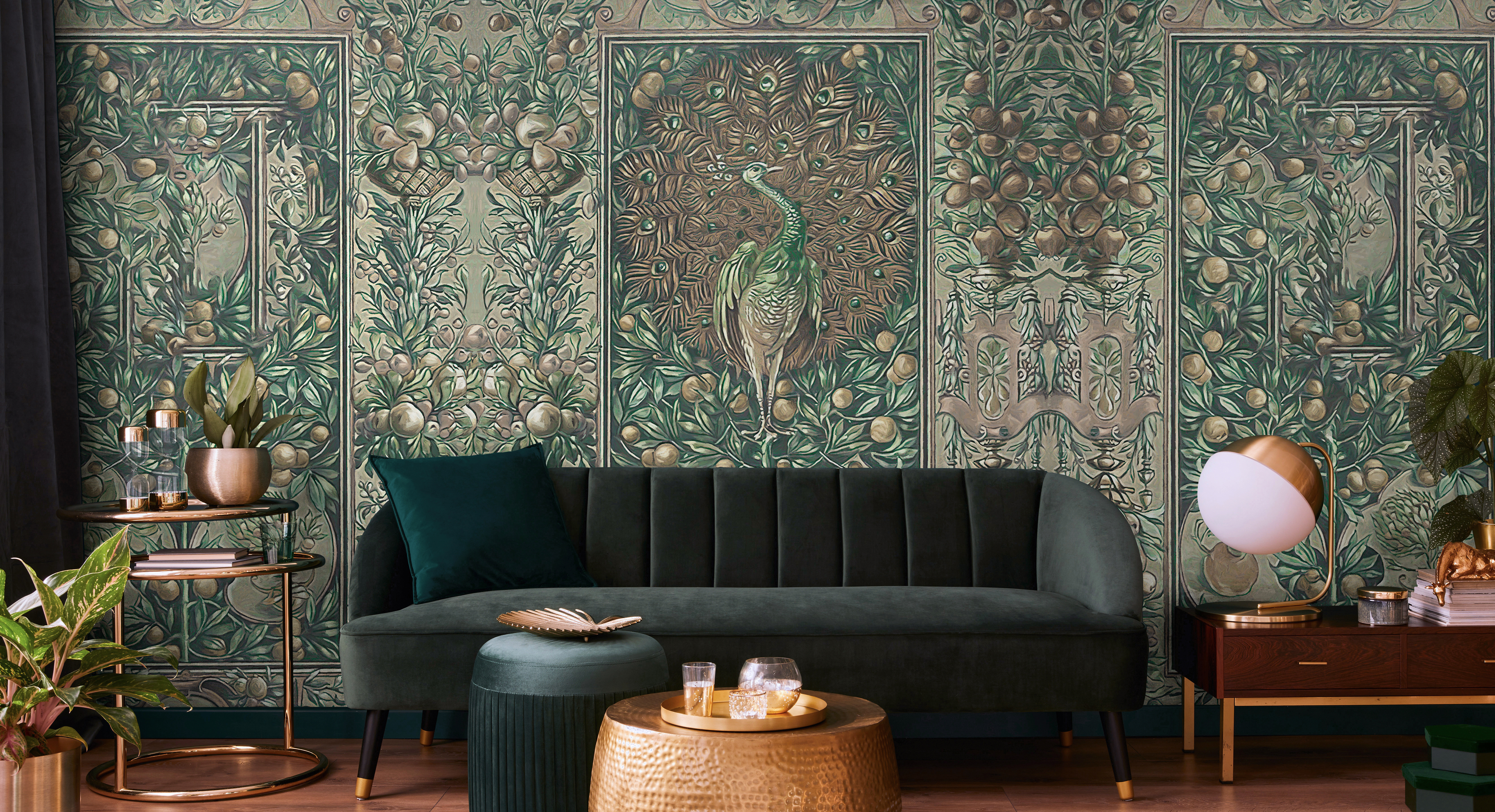 Tapet peacock bohemia, photowall 