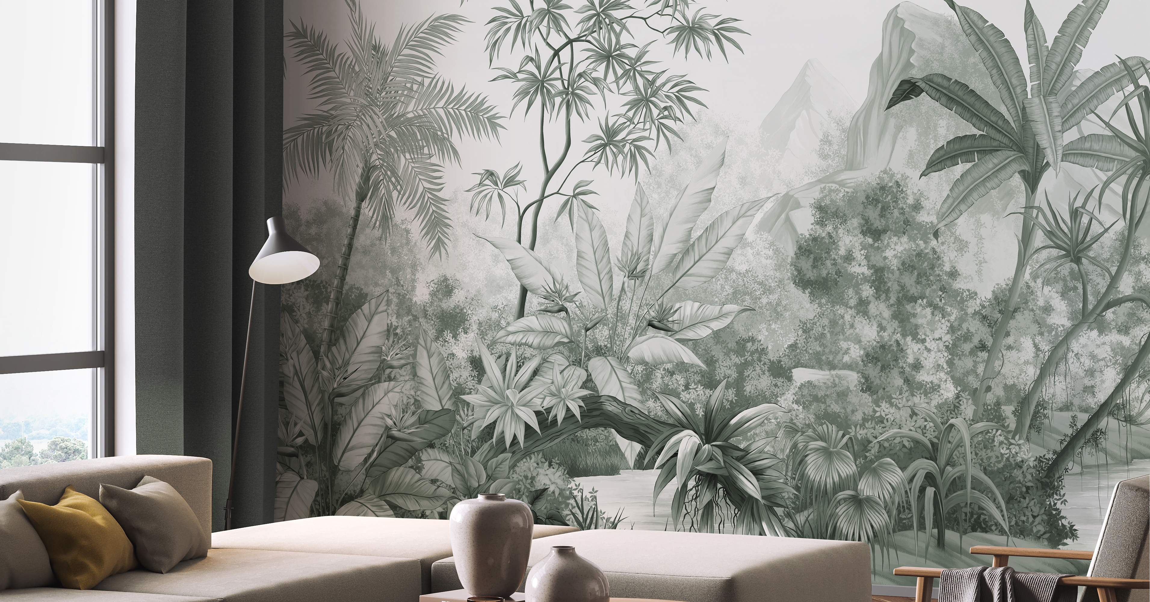 Fototapet tangled jungle, green, personalizat, photowall 