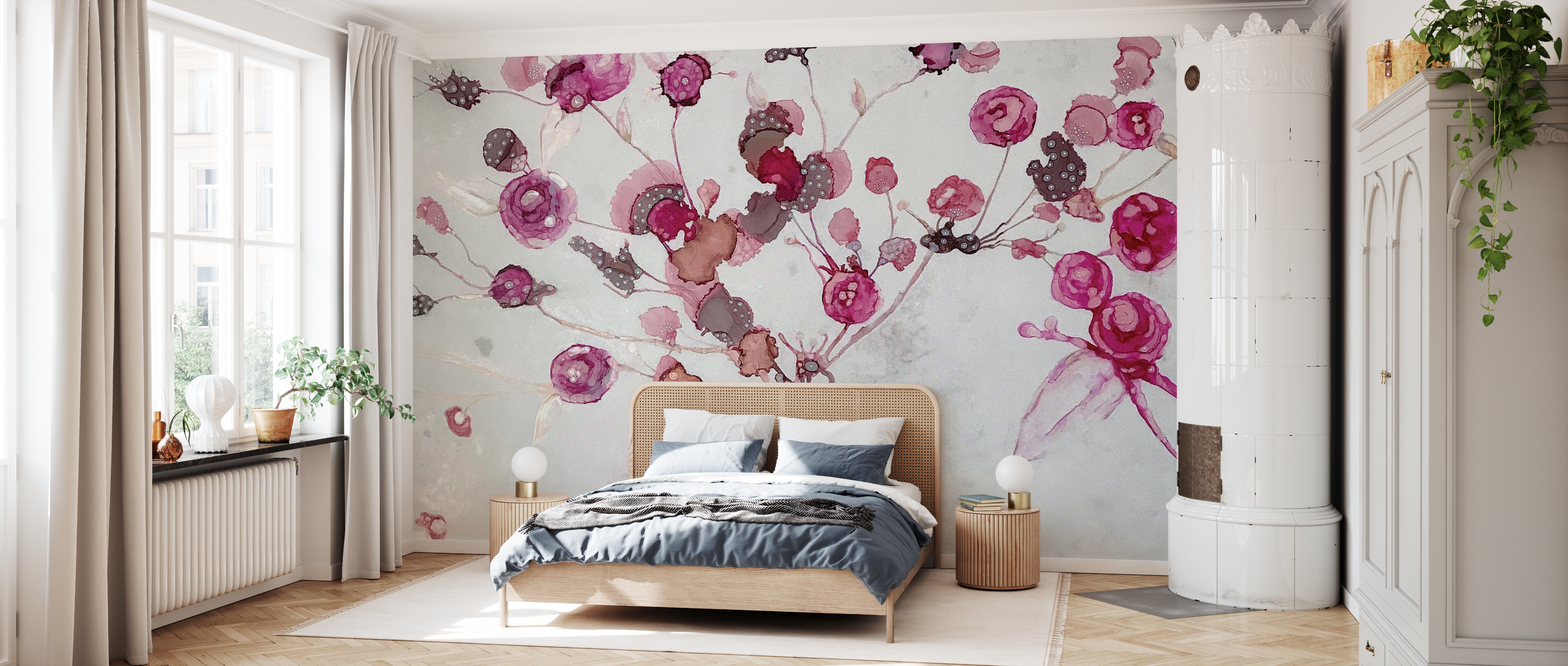Tapet peonies, photowall 