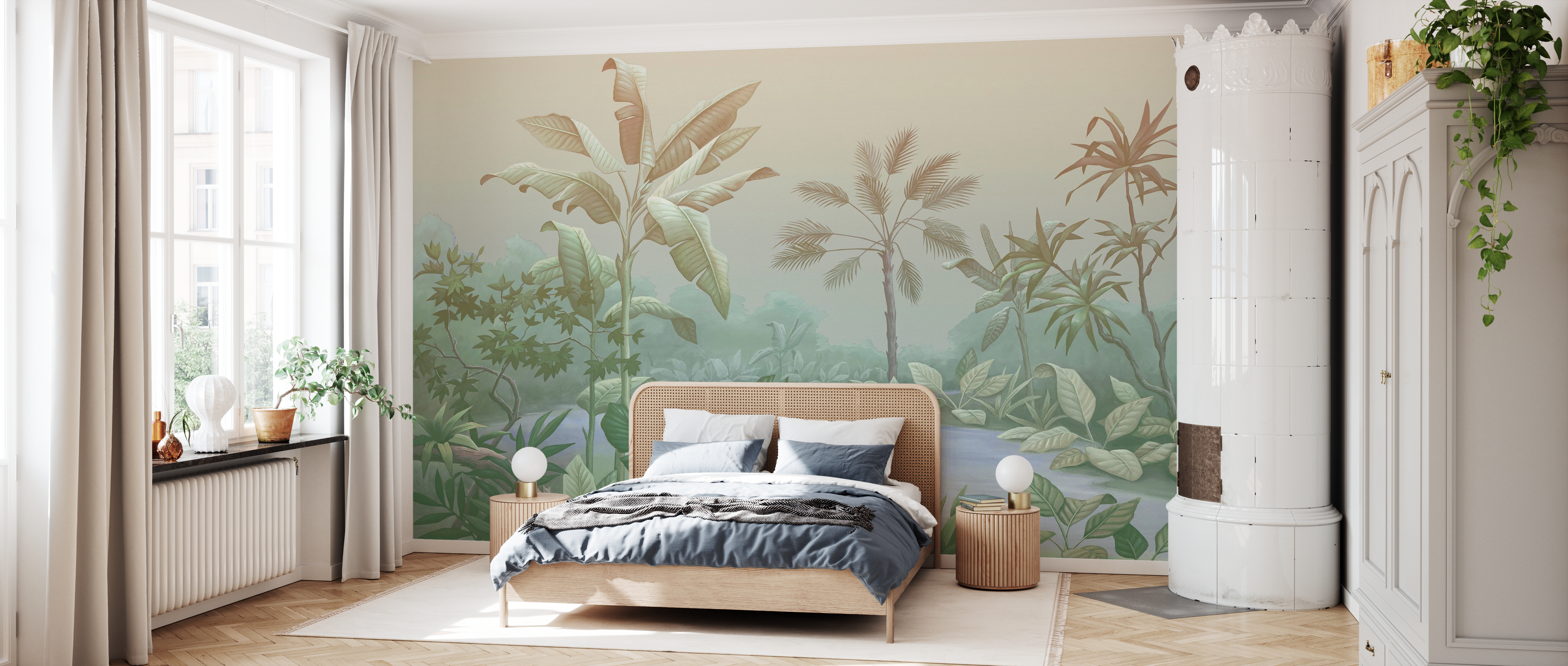 Tapet promised land, transition green, photowall 