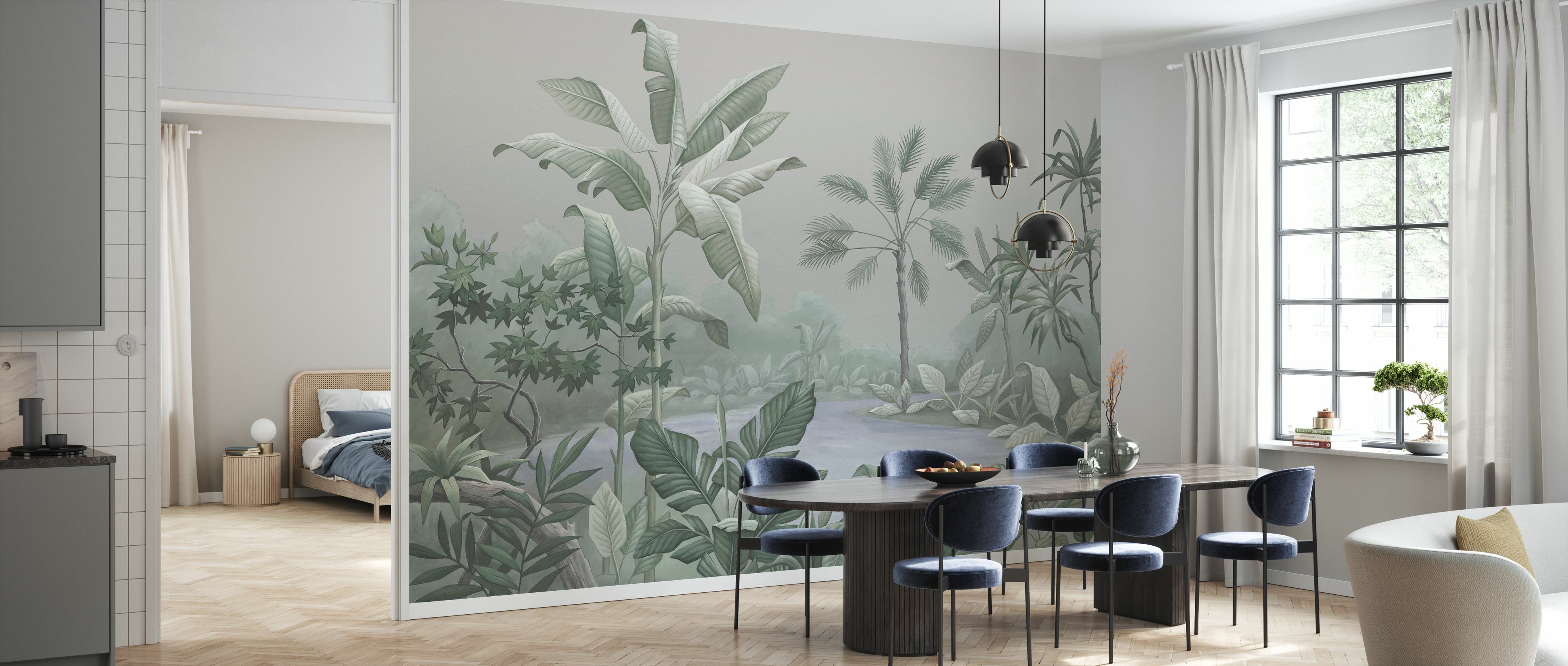 Tapet promised land, muffled green, photowall 