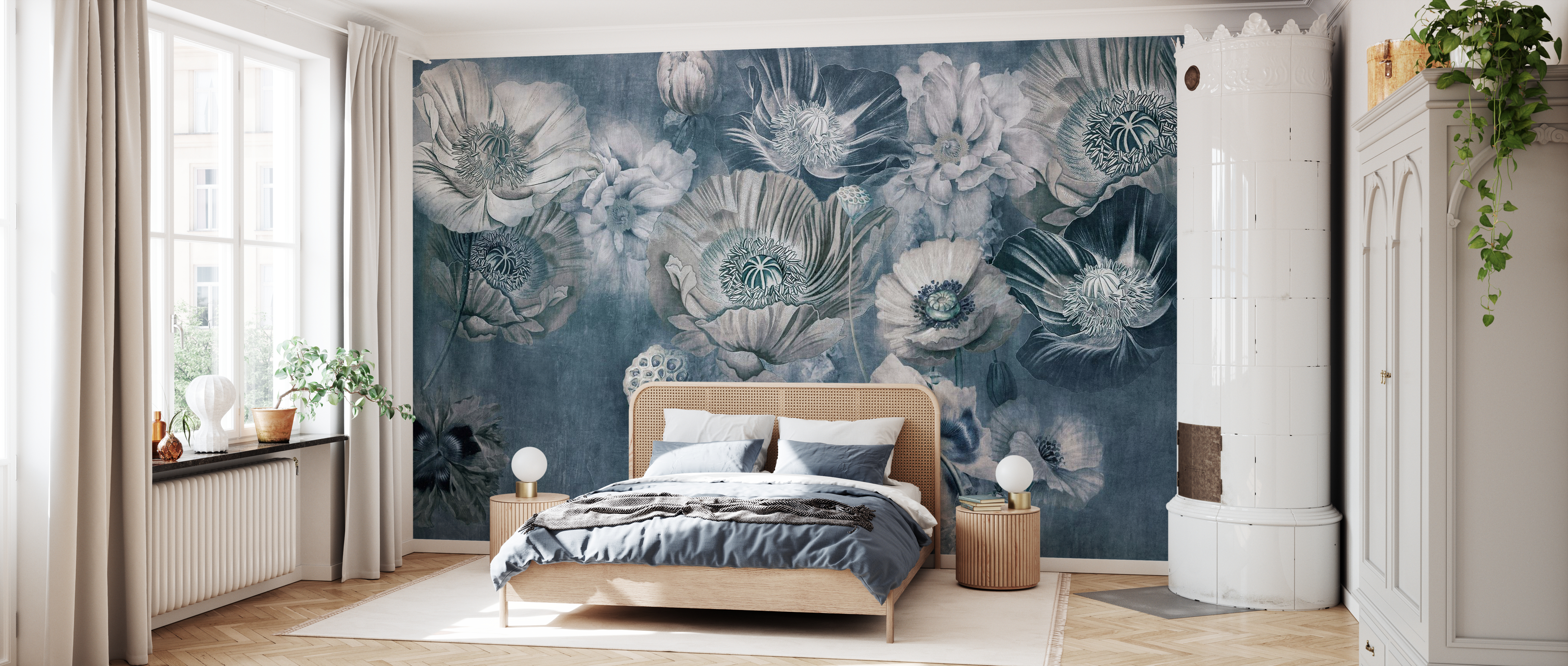 Tapet maki maki, blue, photowall 