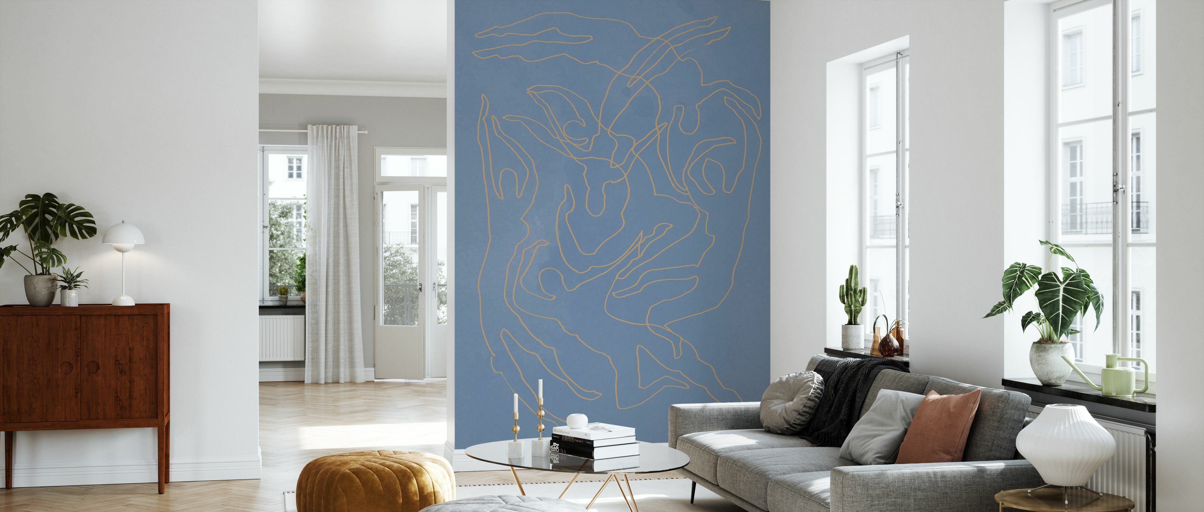Fototapet blue swimmers, personalizat, photowall 