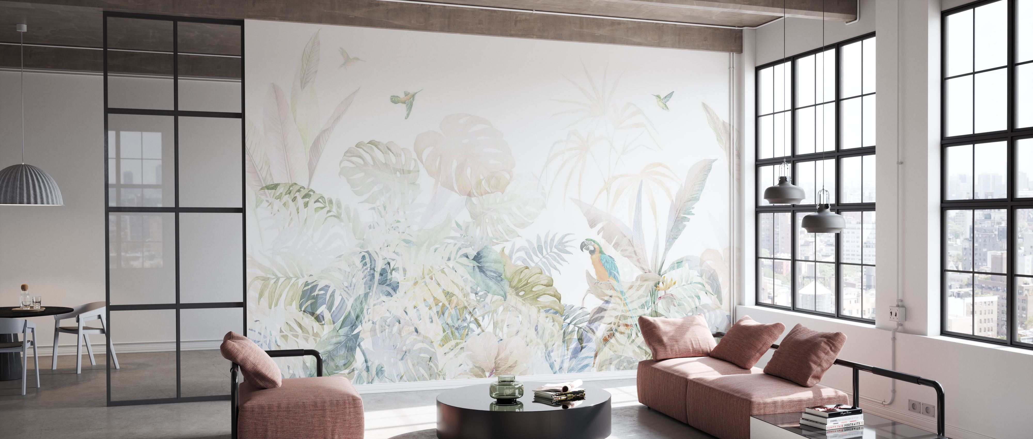 Tapet tropics monstera light, photowall 