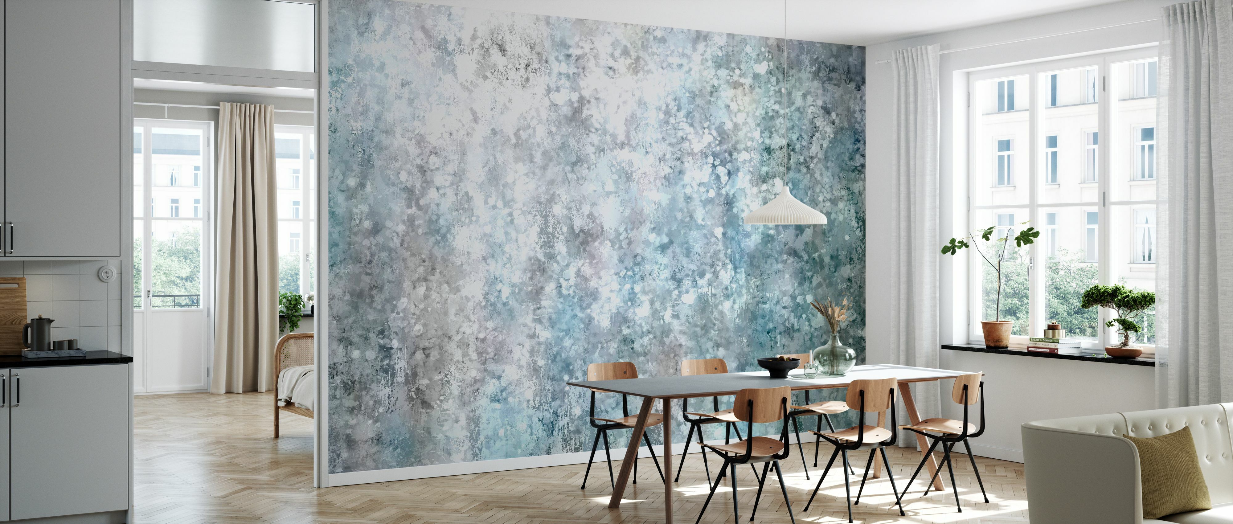 Tapet silver disorder, photowall 