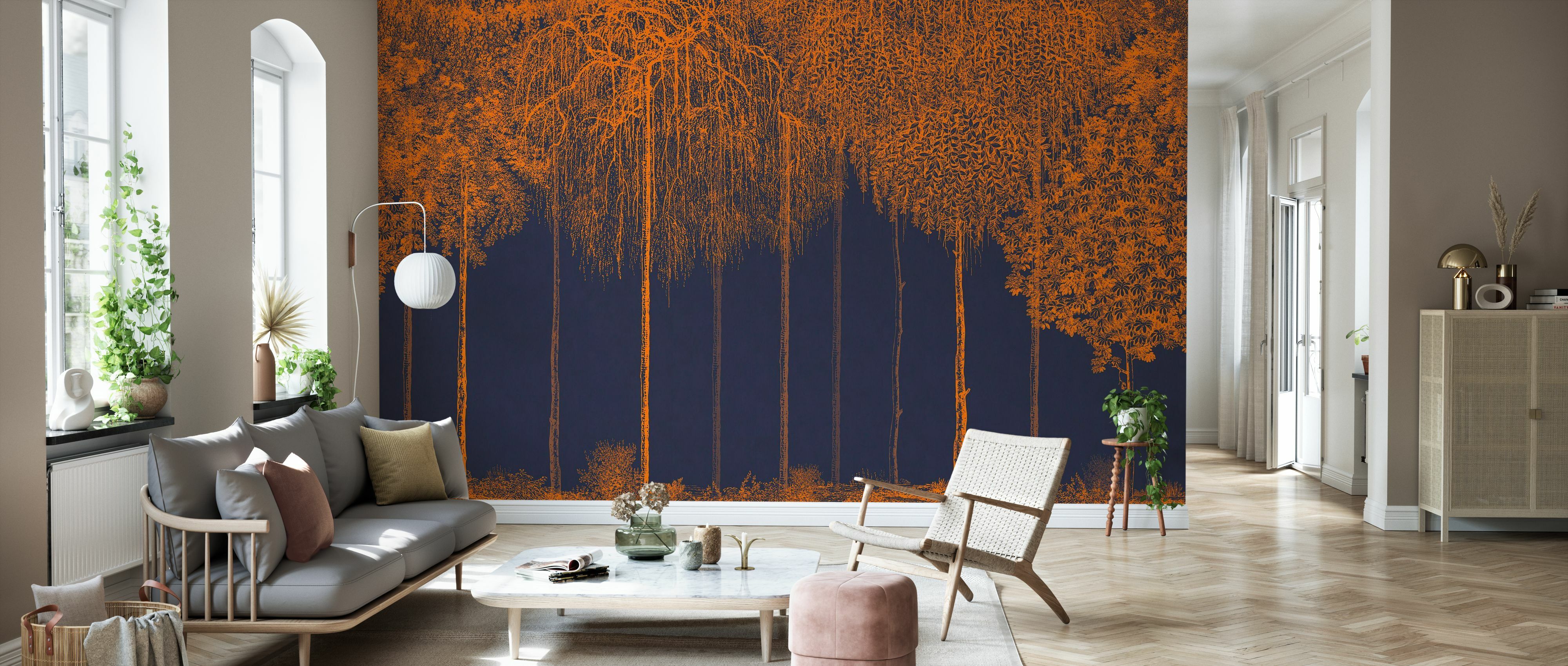Tapet trees cascade, harvest, photowall 