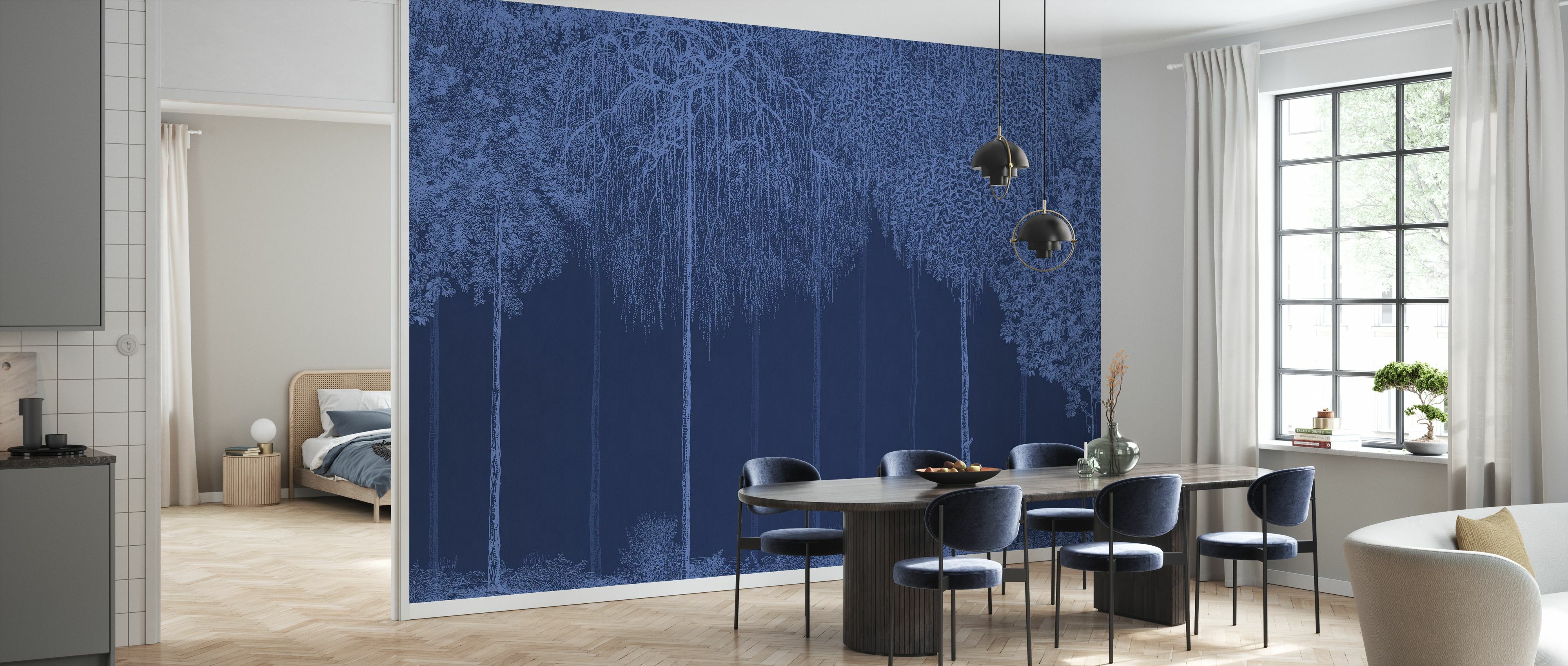 Tapet trees cascade, lazuli, photowall 