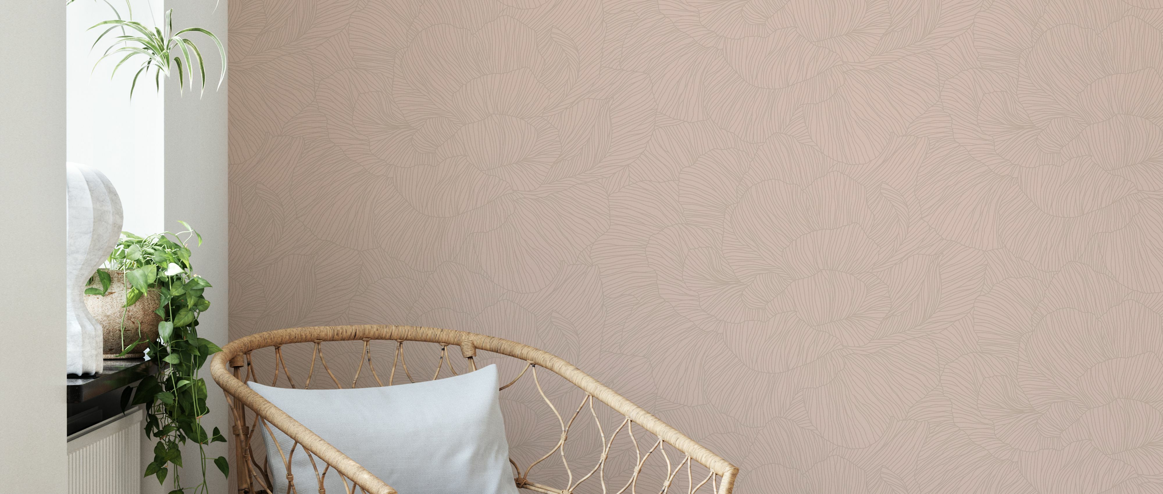 Fototapet rose, brown cream, personalizat, photowall 