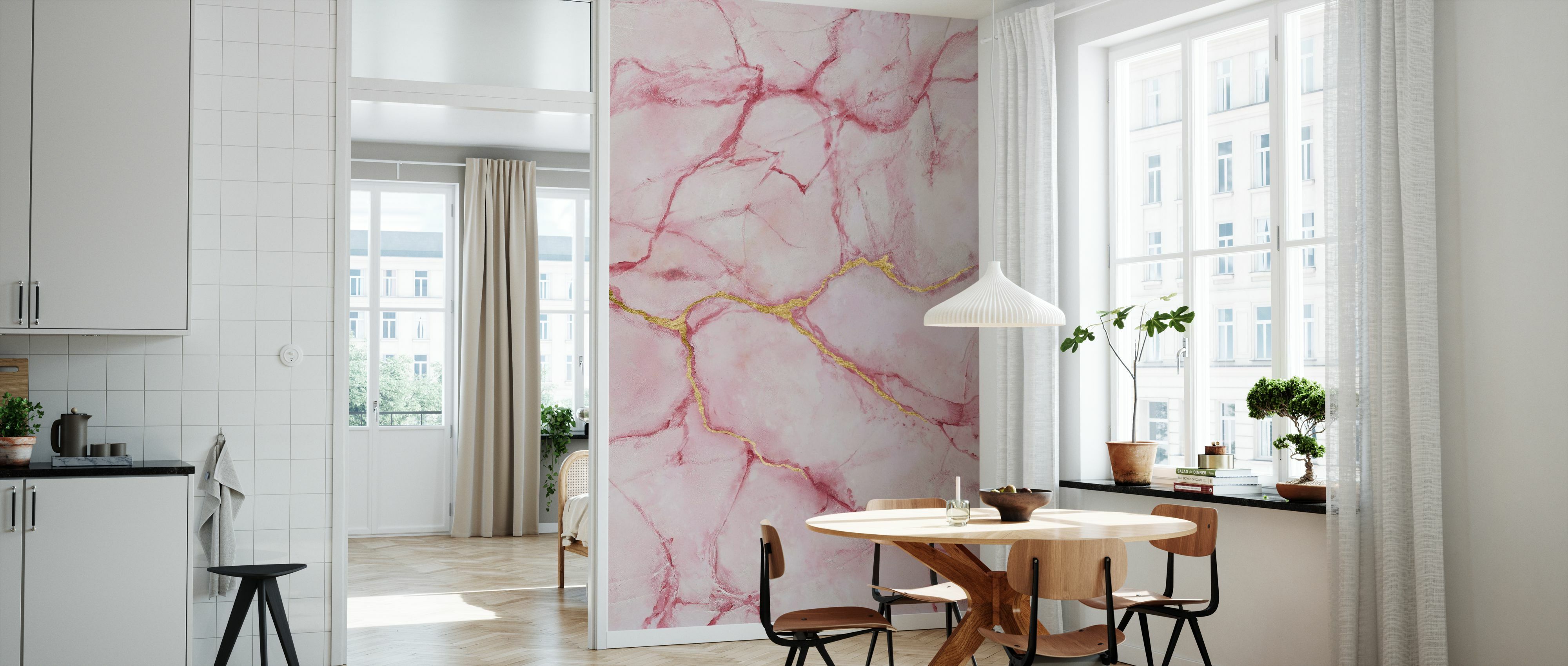 Tapet rose marble, photowall 