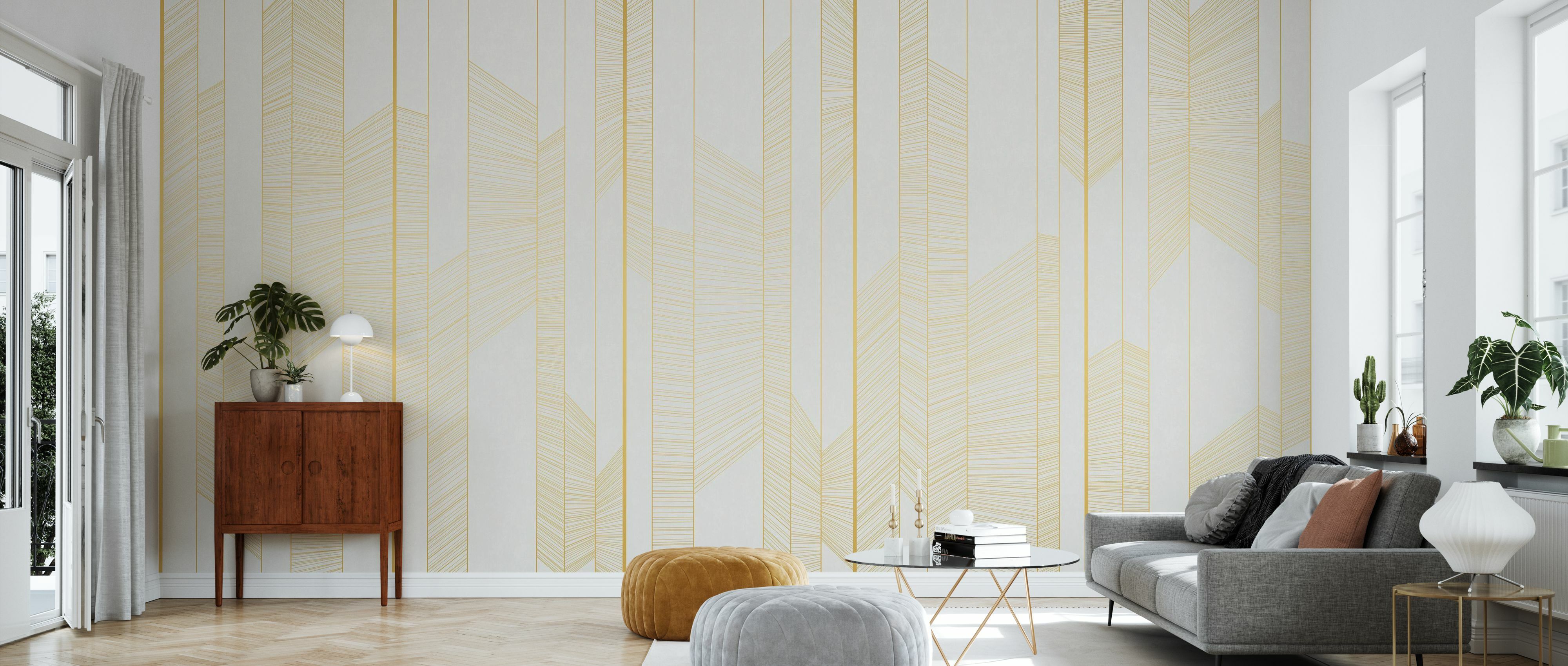 Tapet illuminated lines, sunshine, photowall 