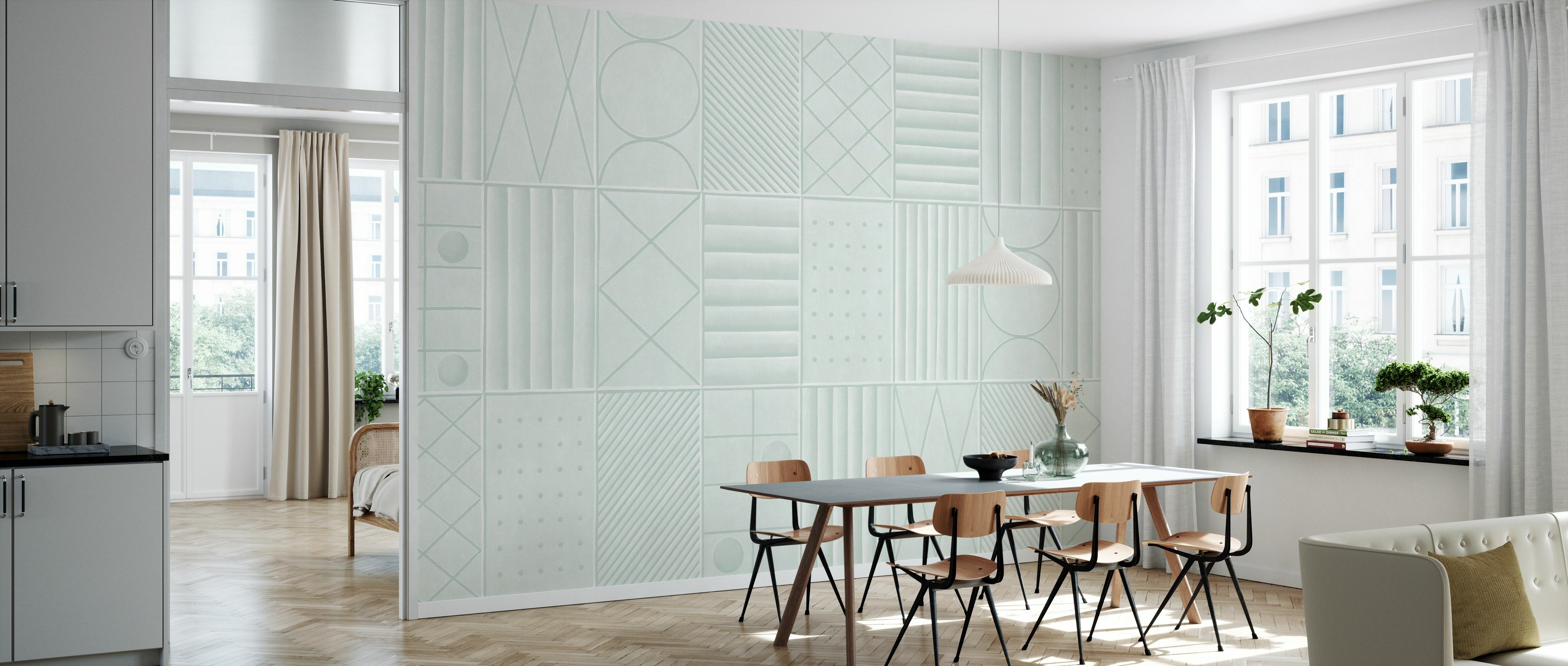 Tapet levels, mint, photowall 