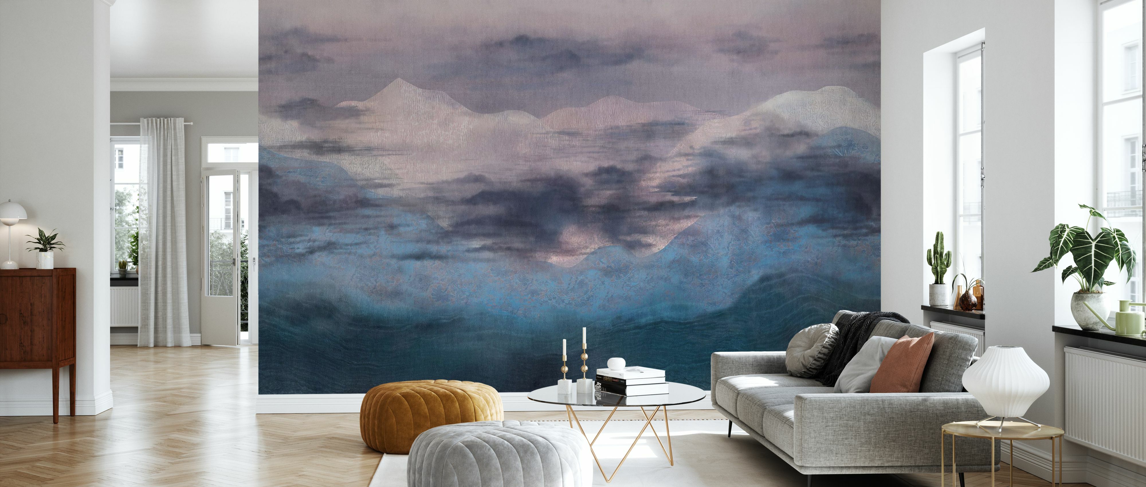 Tapet elevation landscape, indigo, photowall 