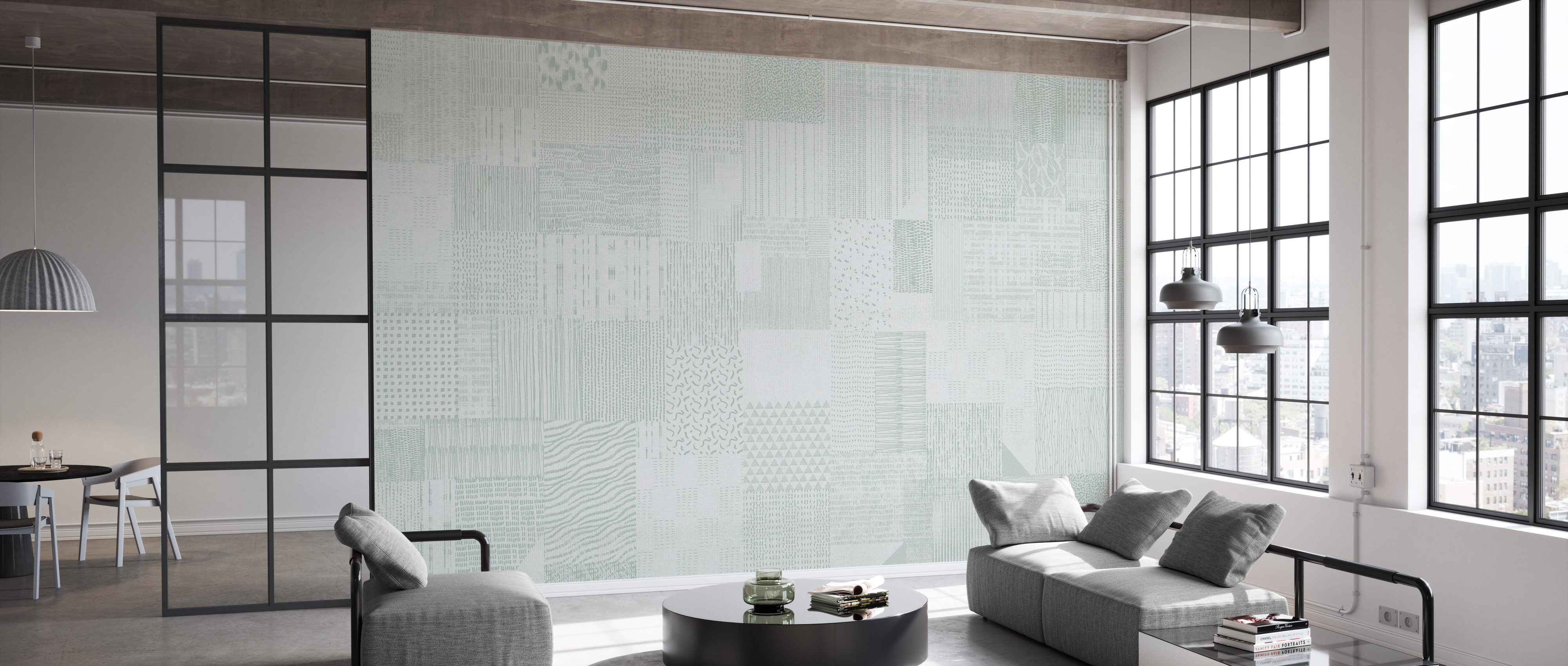 Tapet inspiration notebook, green, photowall 