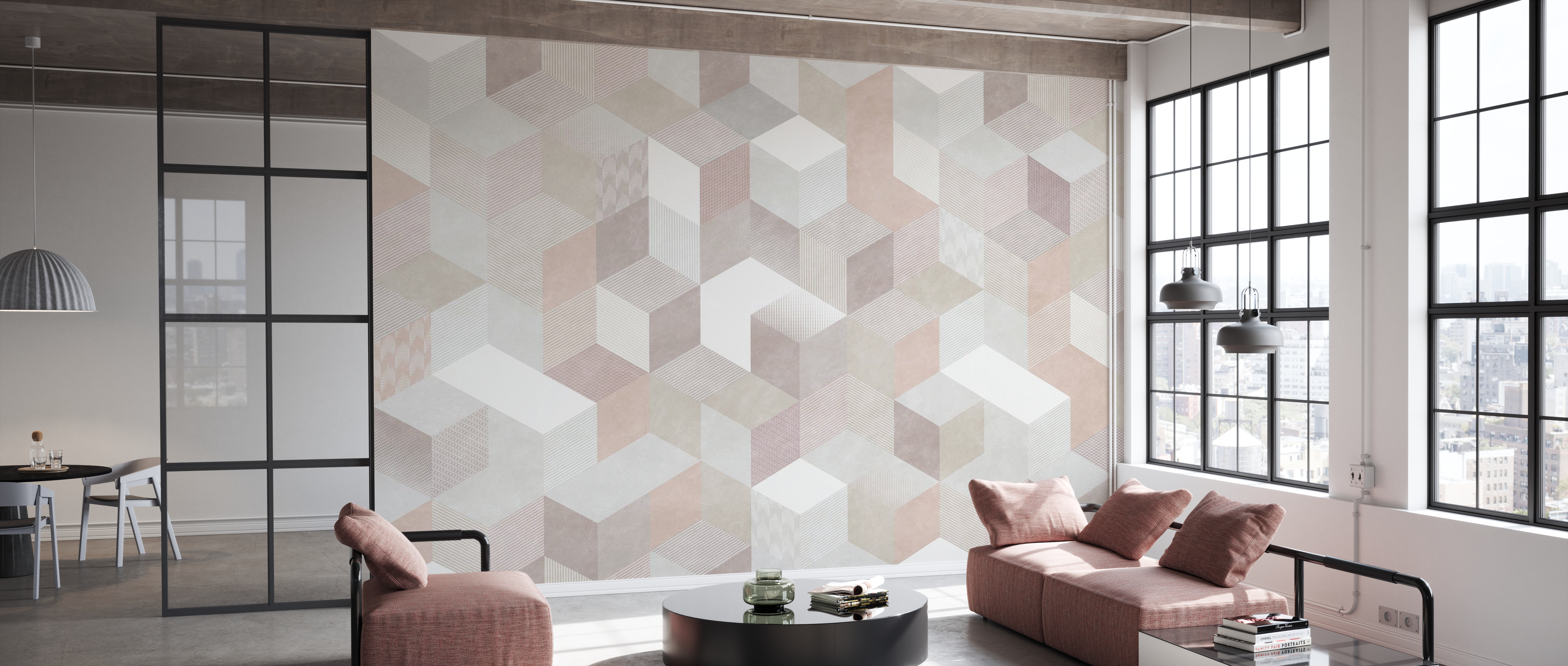 Tapet casablanca cubes, desert, photowall 