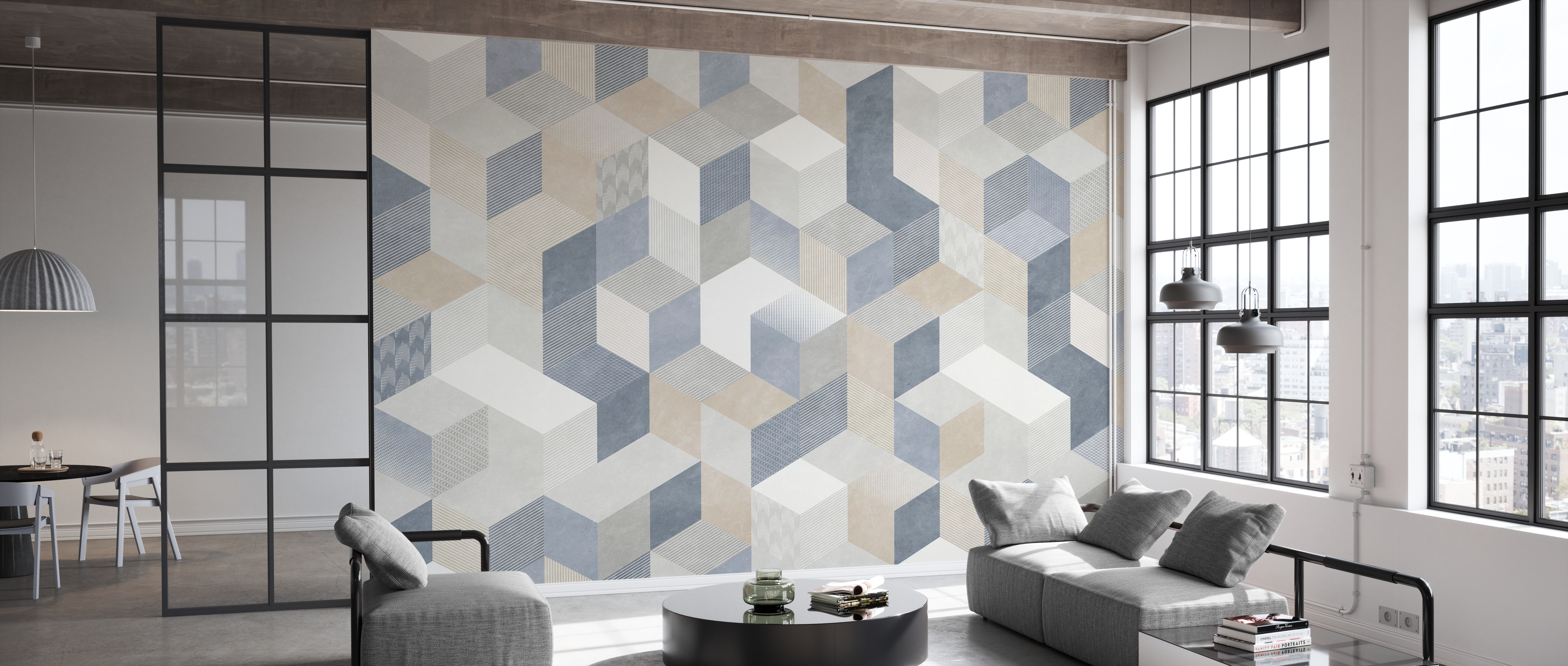 Tapet casablanca cubes, sea, photowall 