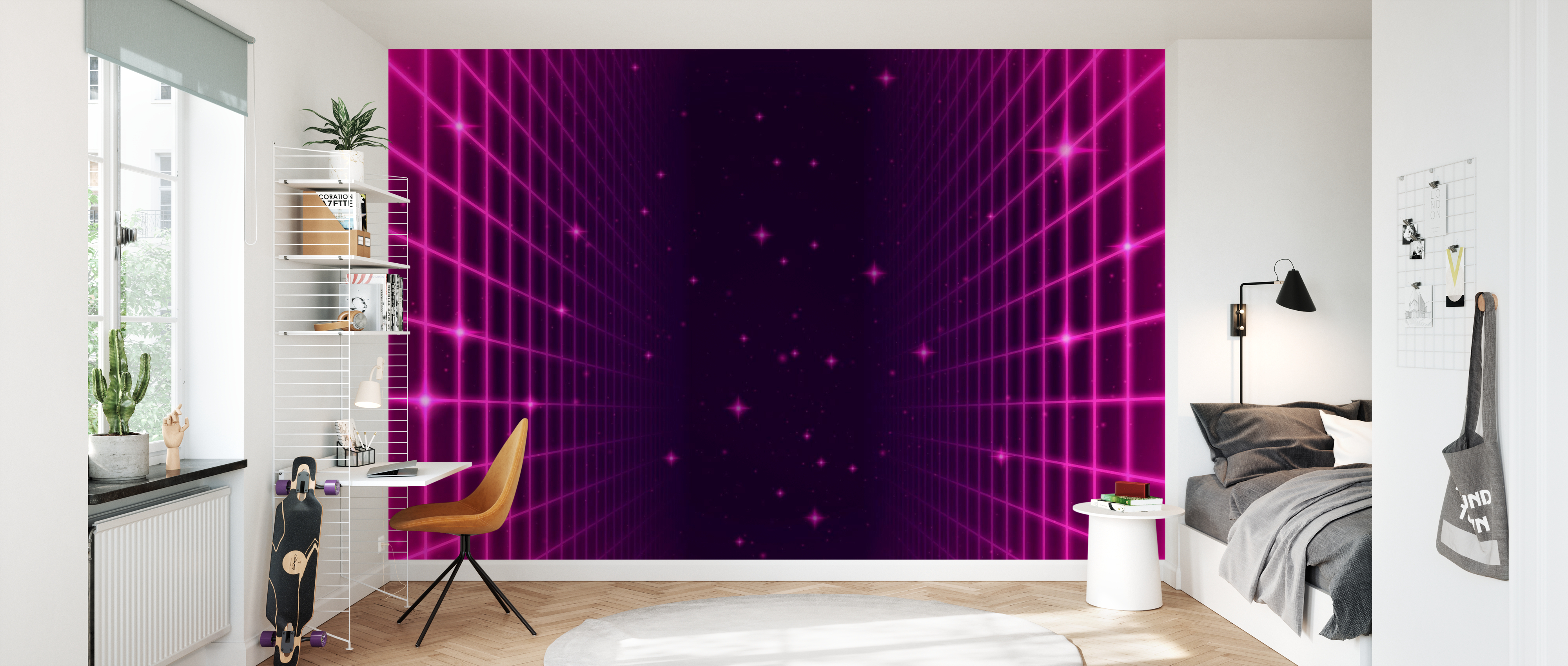 Tapet Retro Space Arcade Grid, Photowall