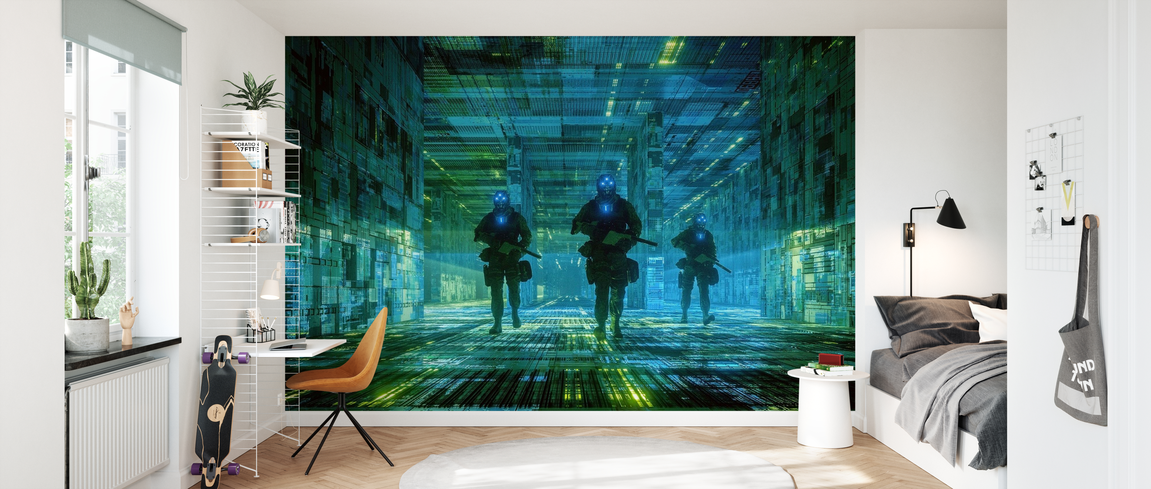 Tapet cyborg soldiers, photowall 