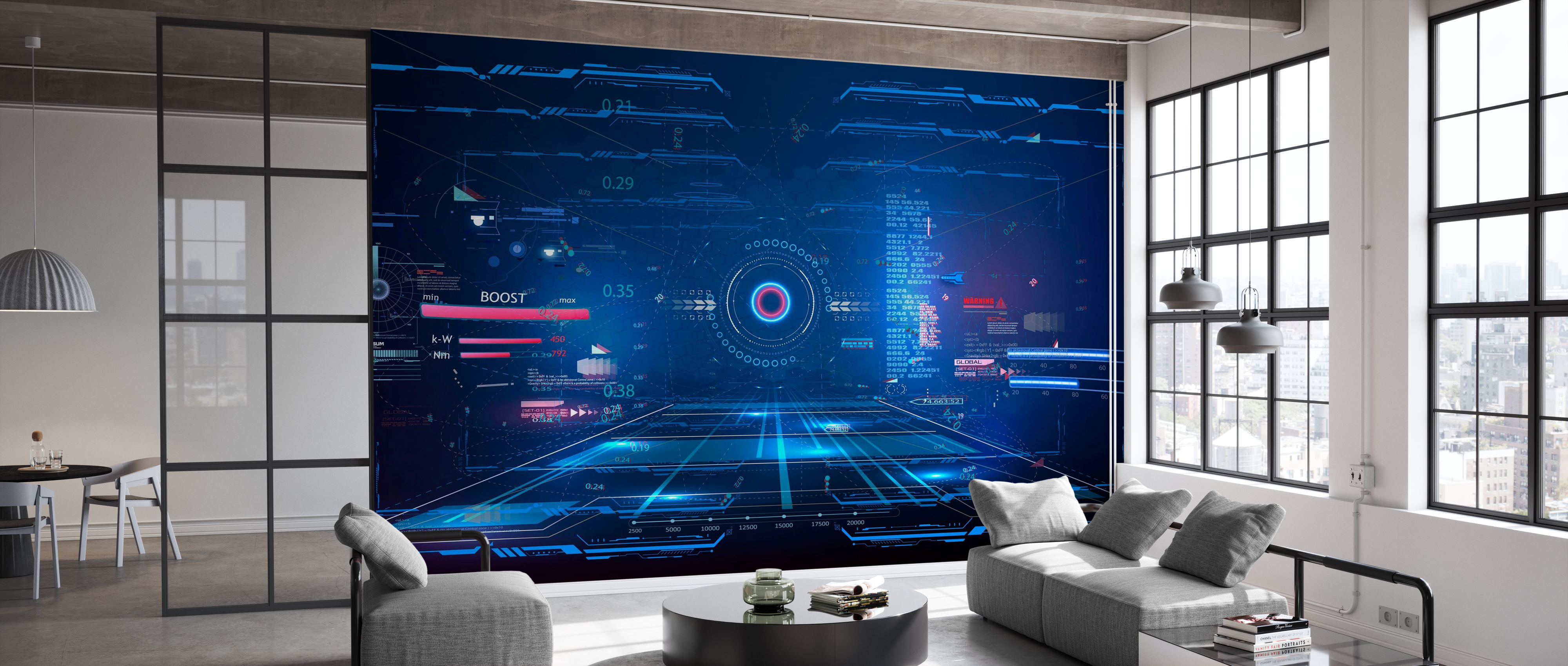 Tapet futuristic vr frame, photowall 