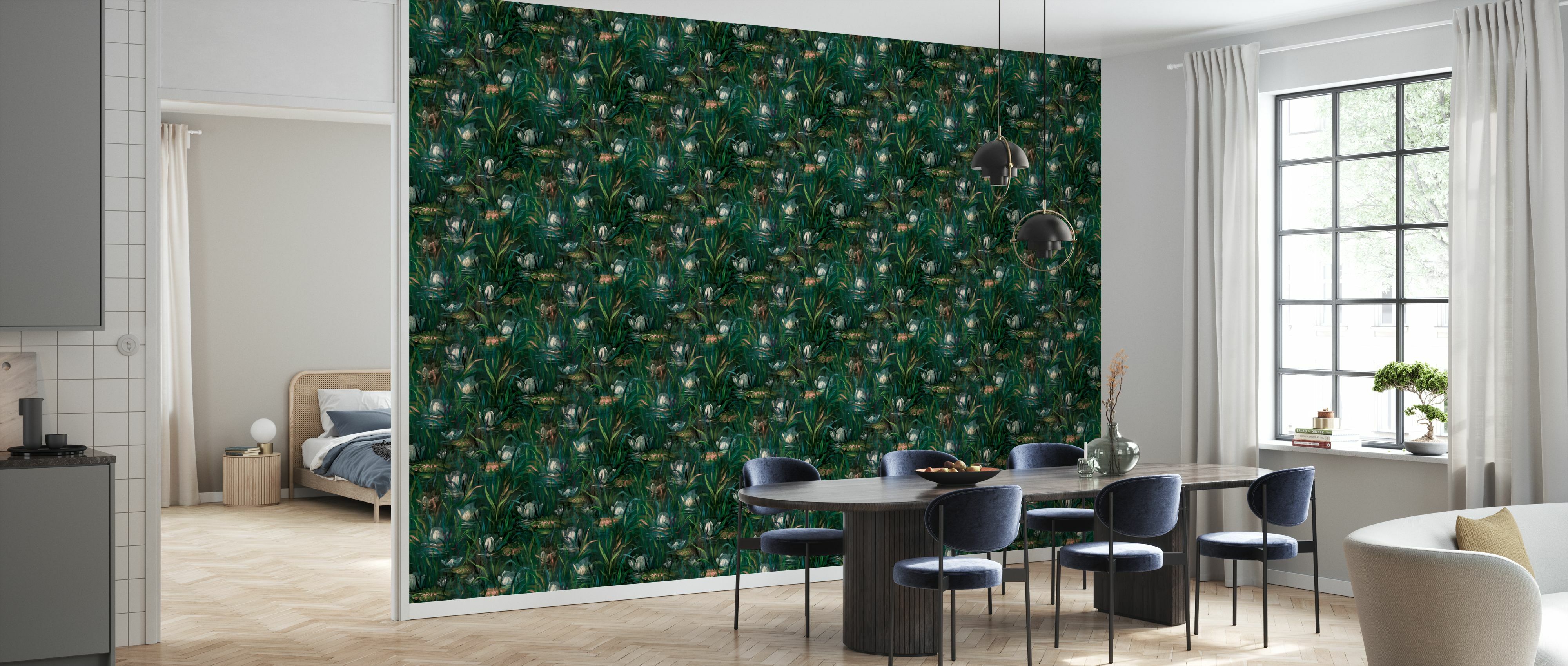 Tapet water lilies, photowall 