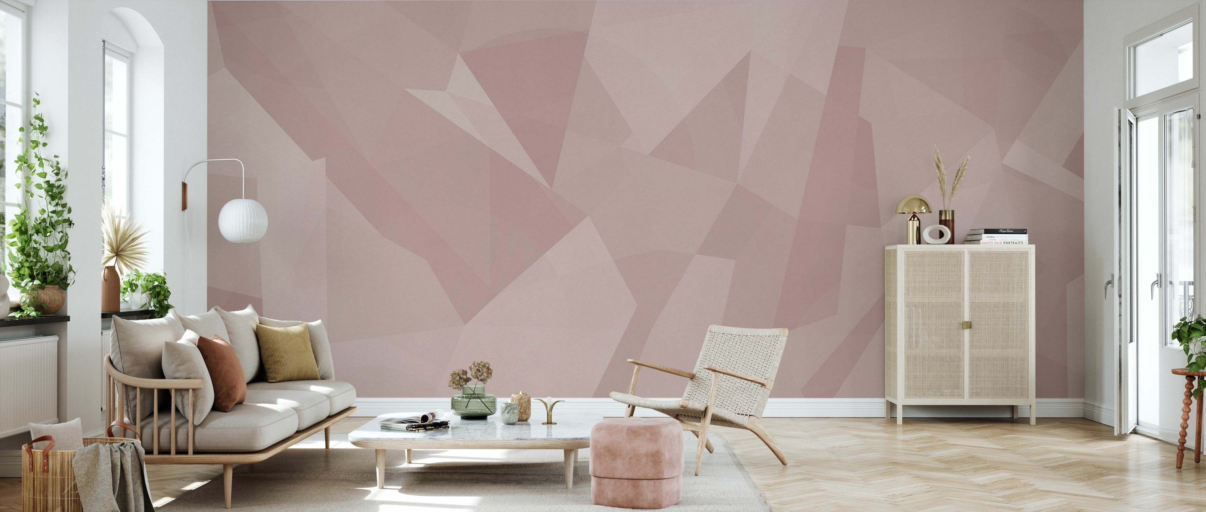 Tapet geometric, bubblegum, photowall 