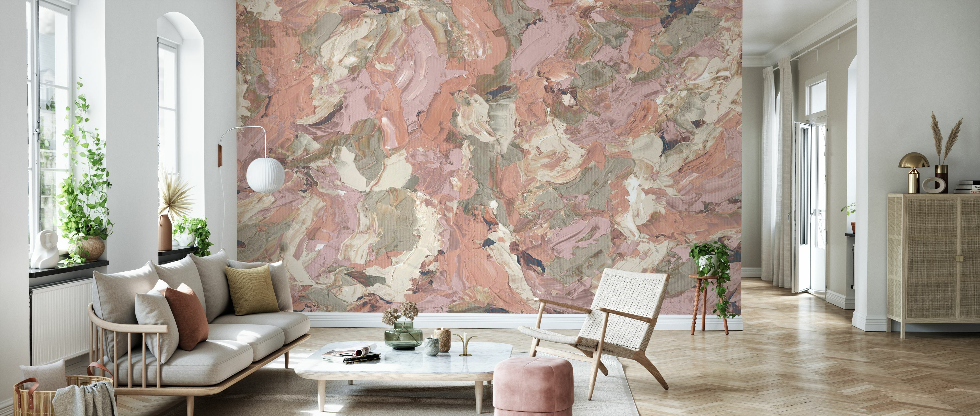 Tapet paint i, apricot, photowall 