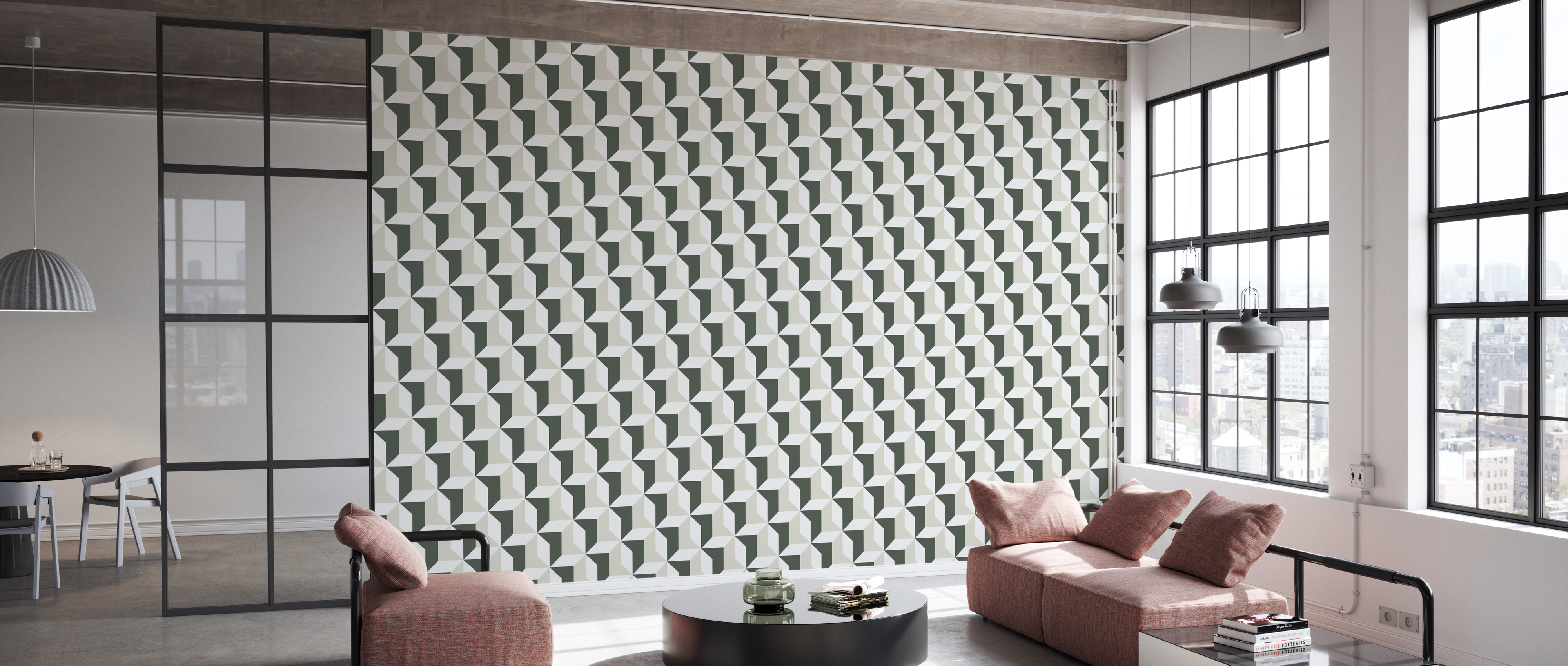 Tapet blocks, sand, photowall 