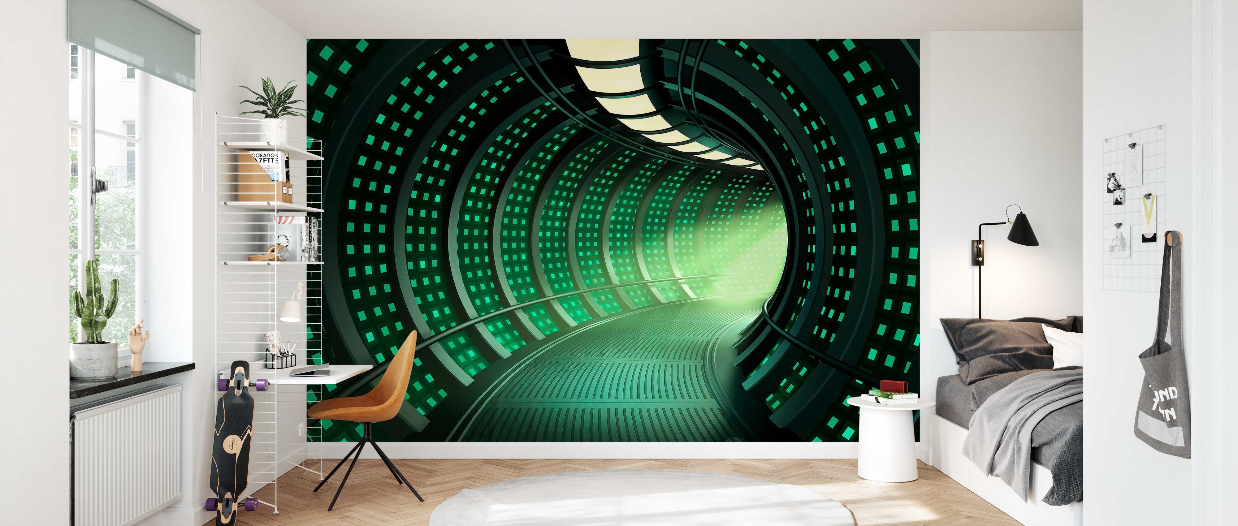 Tapet escape to space tunnel, photowall 