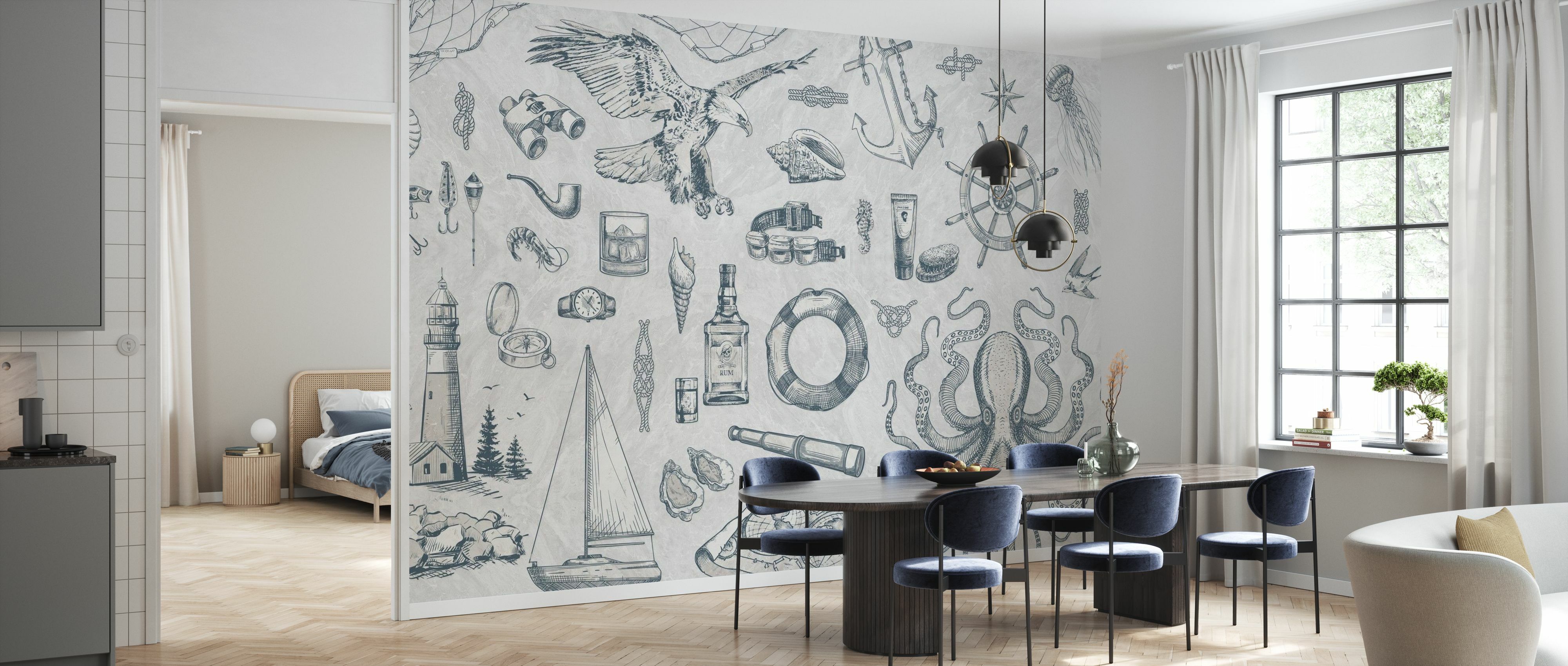 Tapet the sailor, ash, photowall 