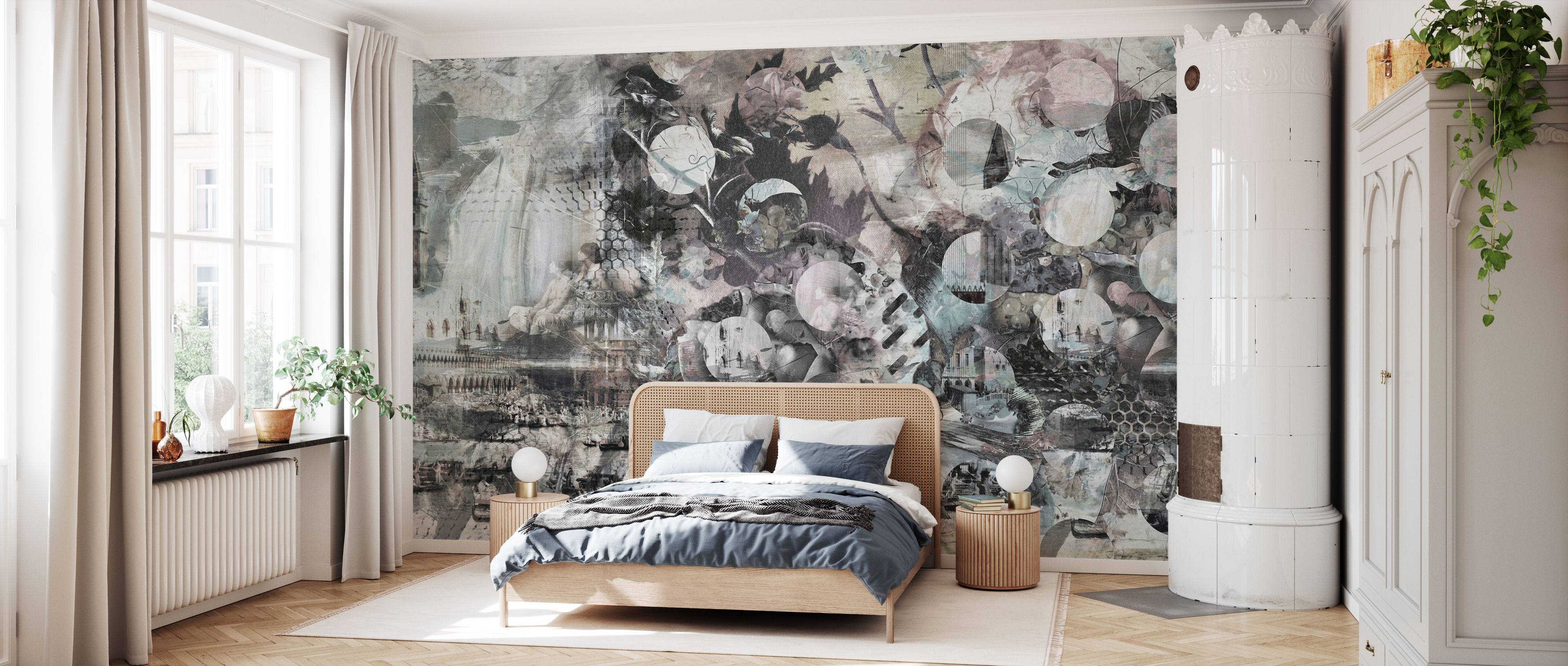 Tapet curtains venice graff mild, photowall 