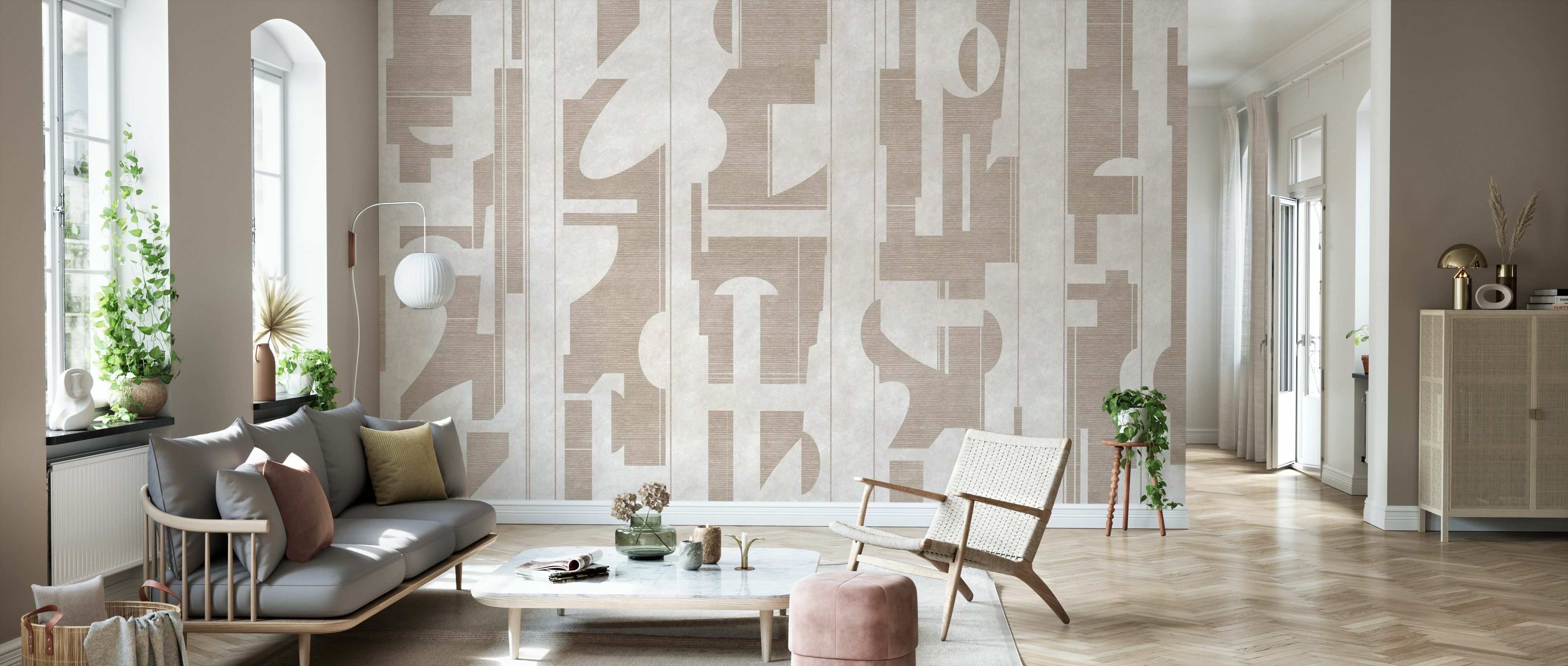 Tapet copacabana beach, tapestry beige, photowall 