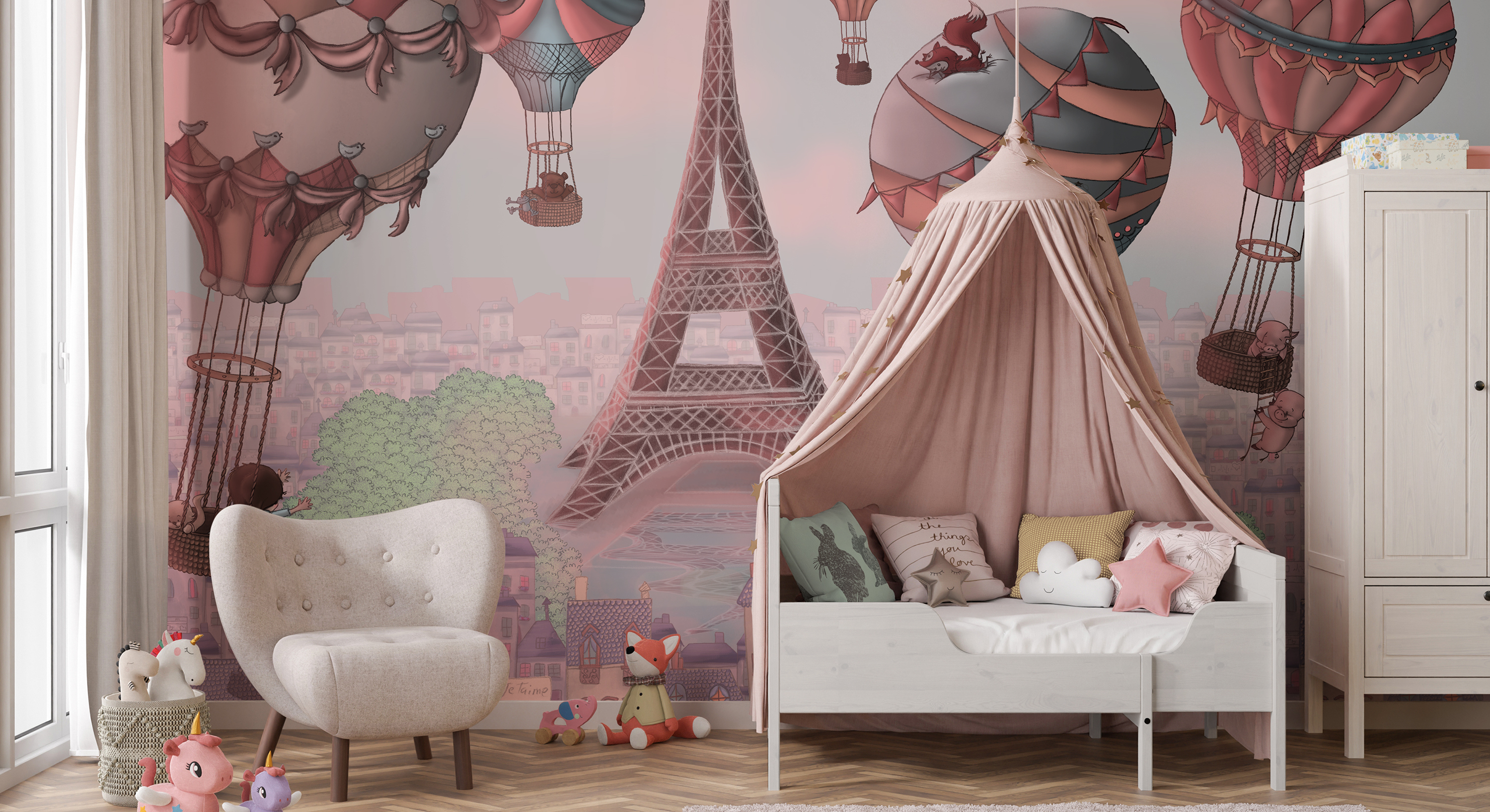 Tapet bonsoir paris, photowall 